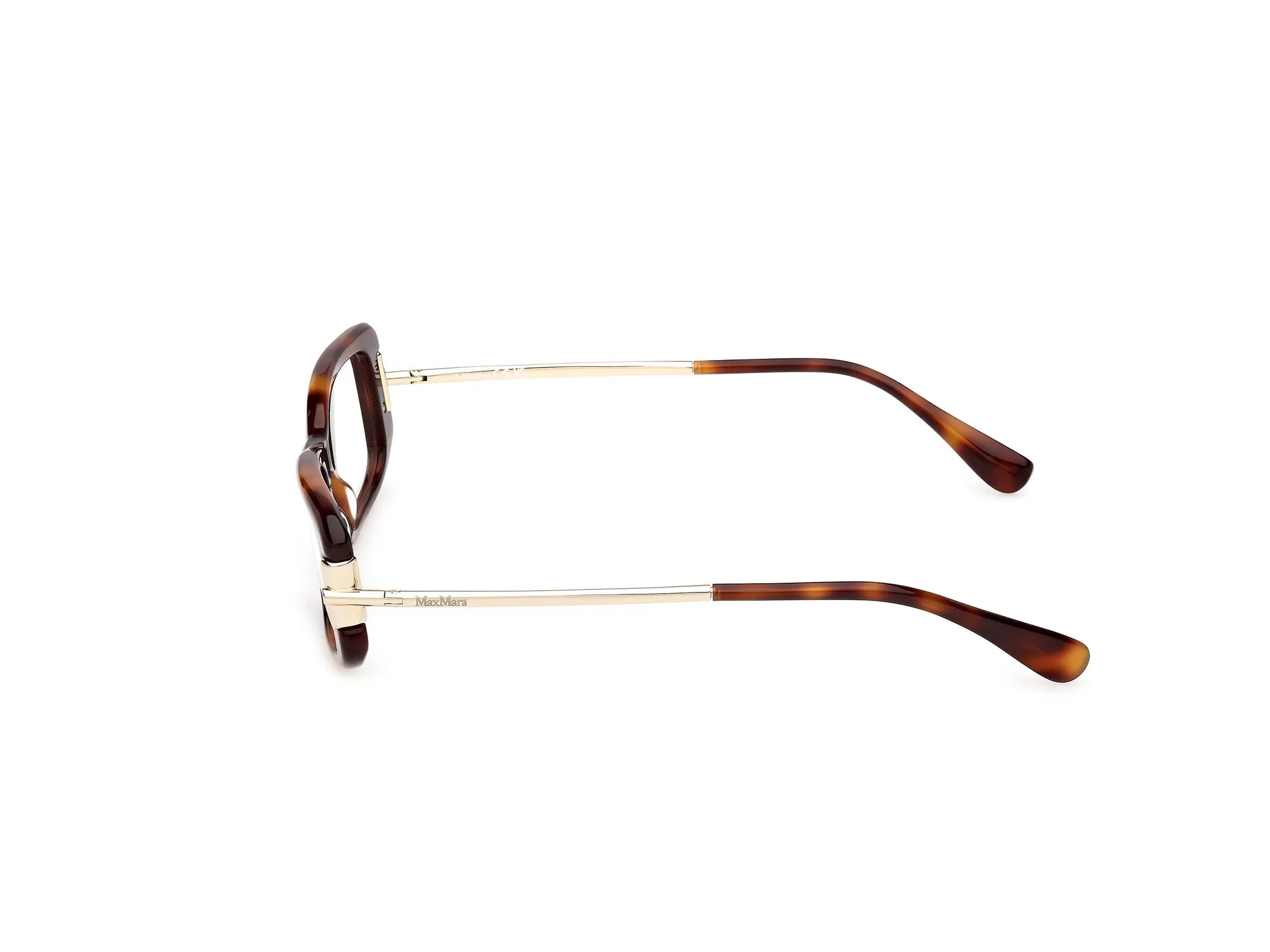 Max Mara MM5224 052 Montature da vista Acetato Havana Squadrata Normale - immagine 3