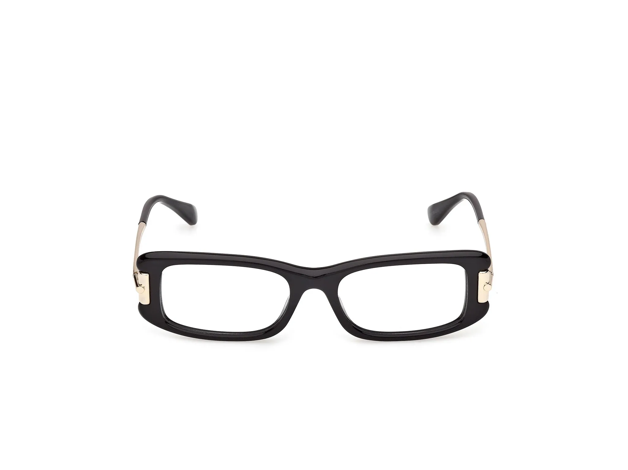 Max Mara MM5224 001 Montature da vista Acetato Nero Squadrata Normale - immagine 2