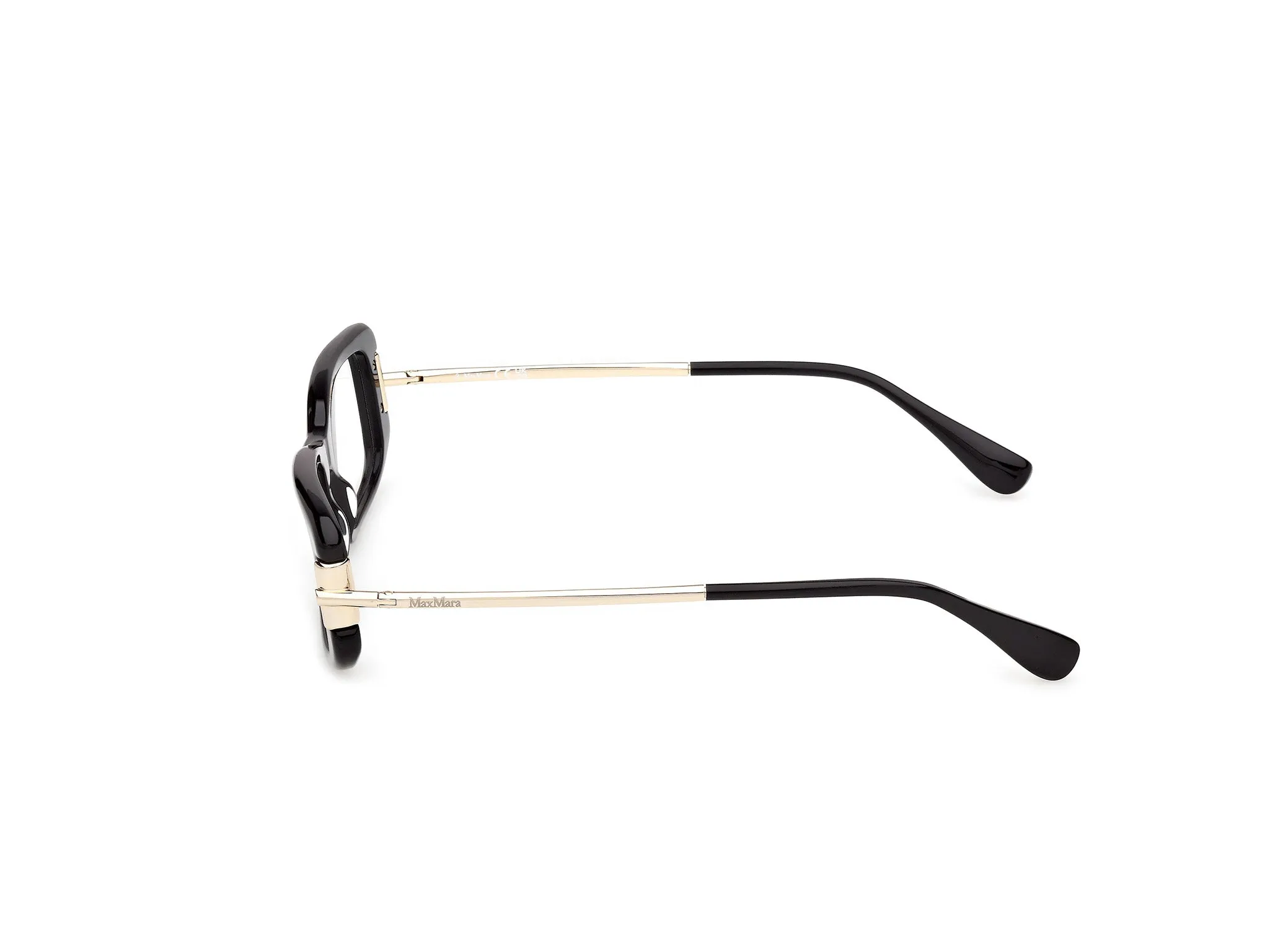 Max Mara MM5224 001 Montature da vista Acetato Nero Squadrata Normale - immagine 3