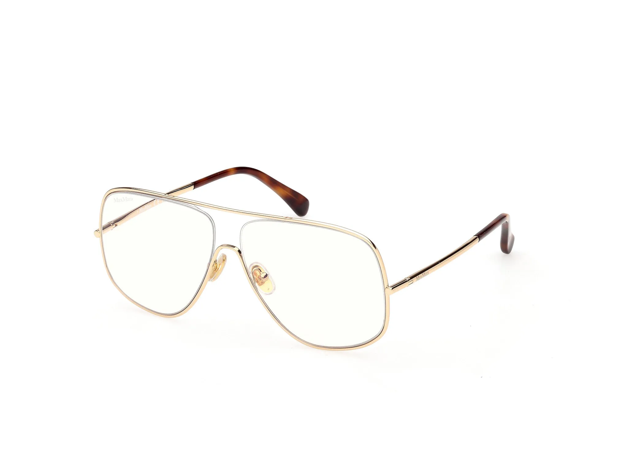 Max Mara MM5222-B 030 Montature da vista Metallo Oro Pilot Normale - immagine 1