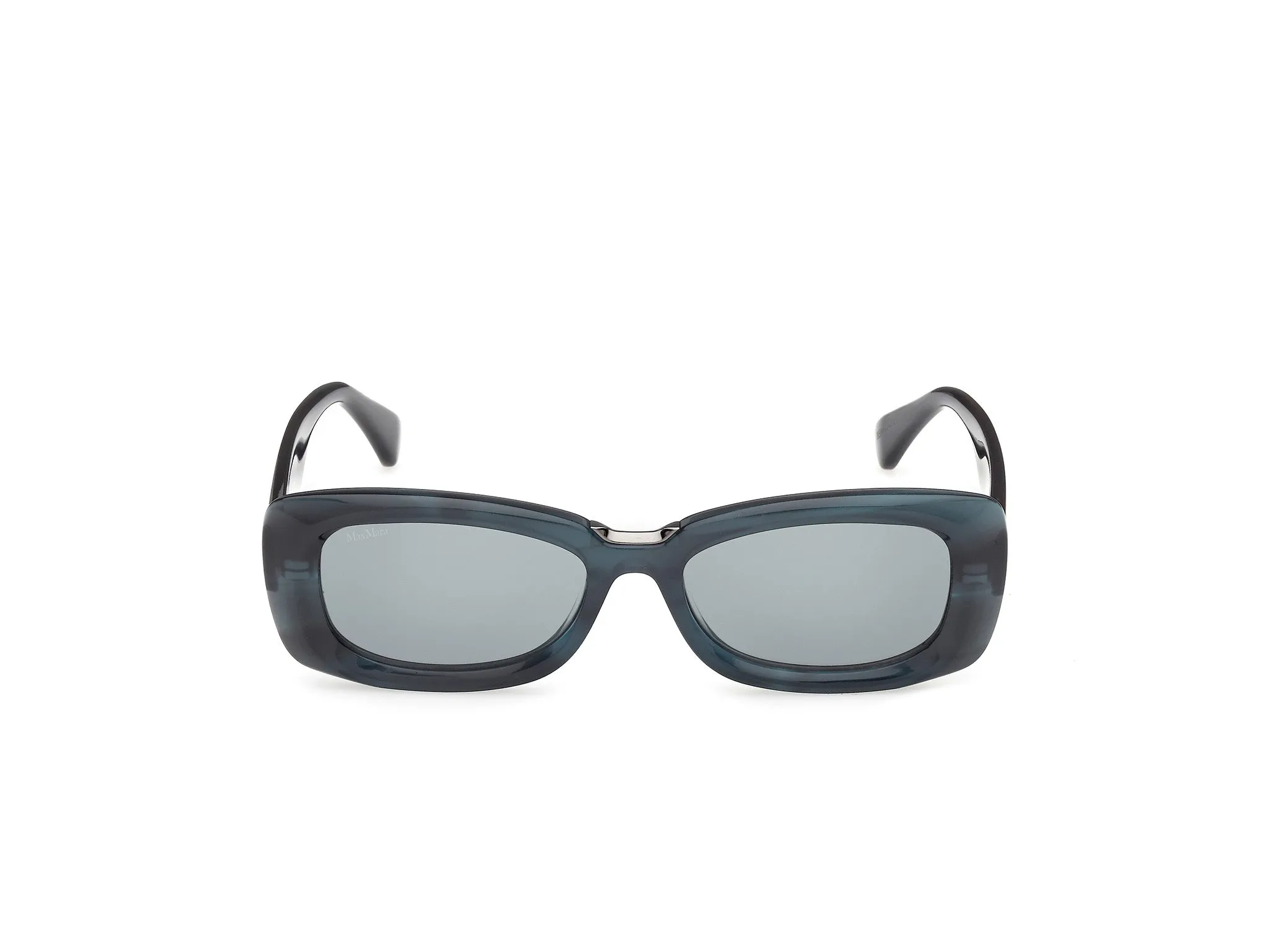 Max Mara MM0197 64N Occhiali da sole Acetato Marrone Verde Squadrata Normale - immagine 2
