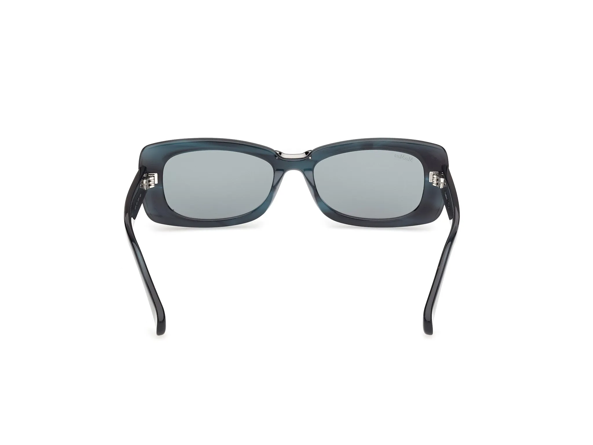 Max Mara MM0197 64N Occhiali da sole Acetato Marrone Verde Squadrata Normale - immagine 4