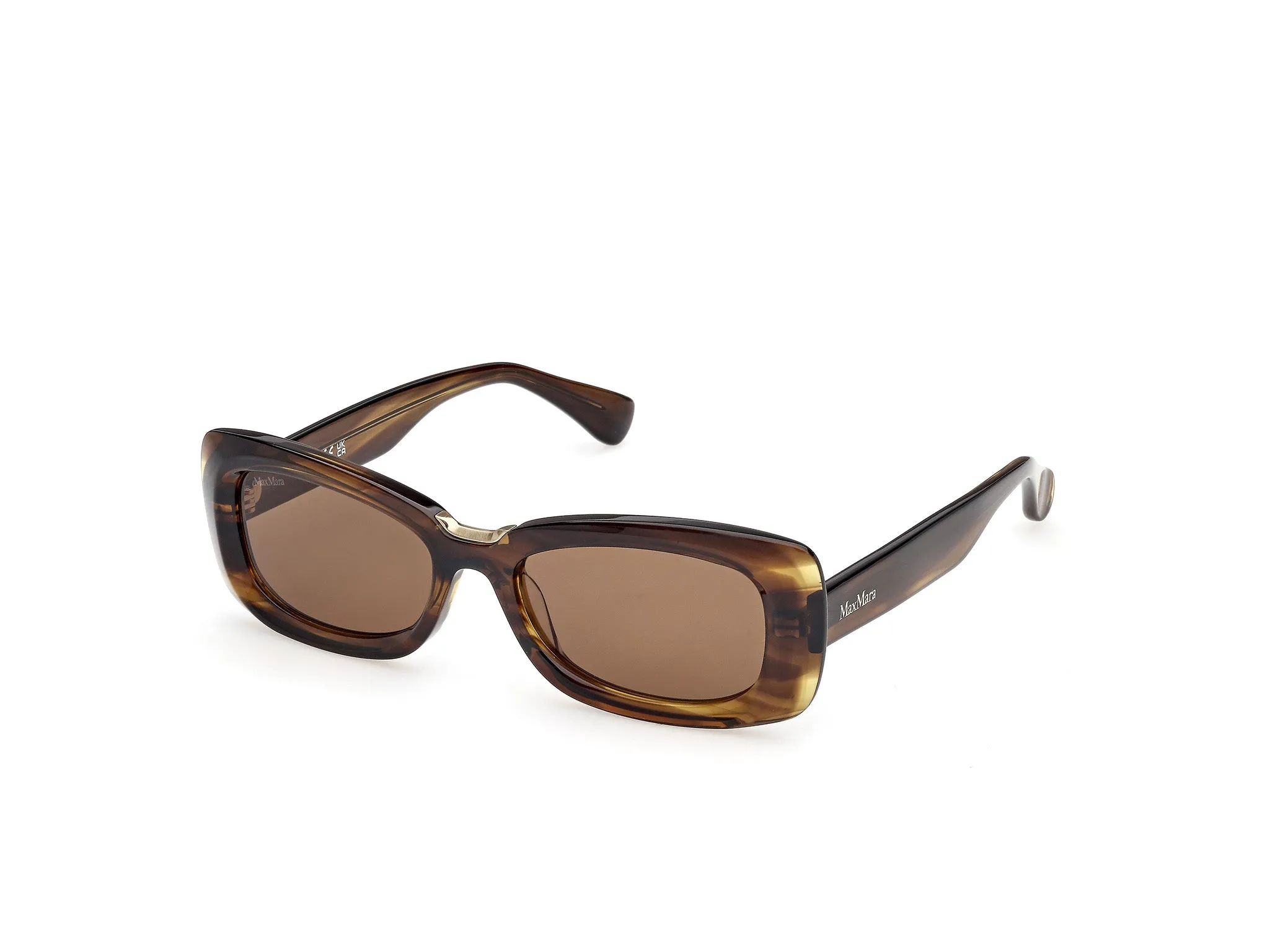 Max Mara MM0197 61N Occhiali da sole Acetato Verde Verde Squadrata Normale - immagine 1