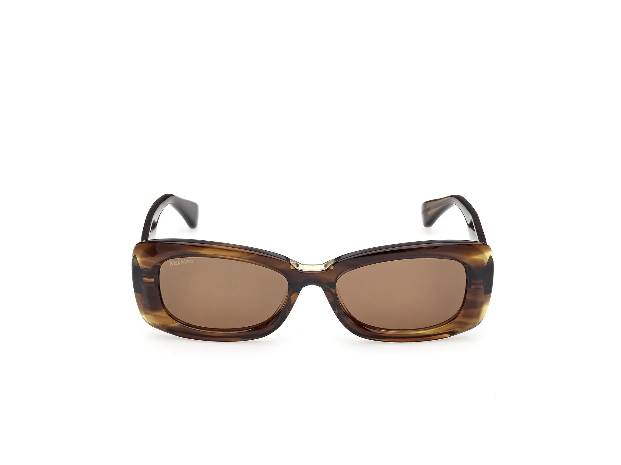 Max Mara MM0197 61N Occhiali da sole Acetato Verde Verde Squadrata Normale - immagine 2