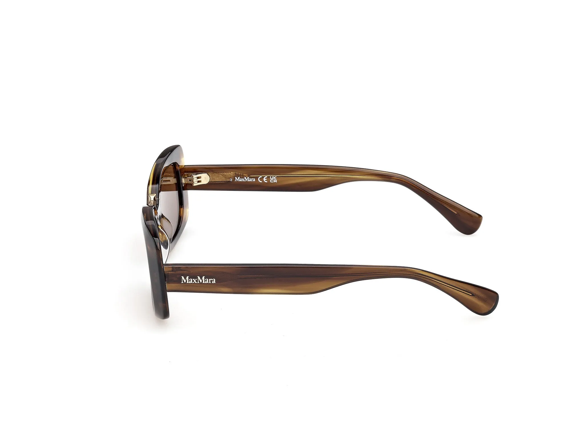 Max Mara MM0197 61N Occhiali da sole Acetato Verde Verde Squadrata Normale - immagine 3
