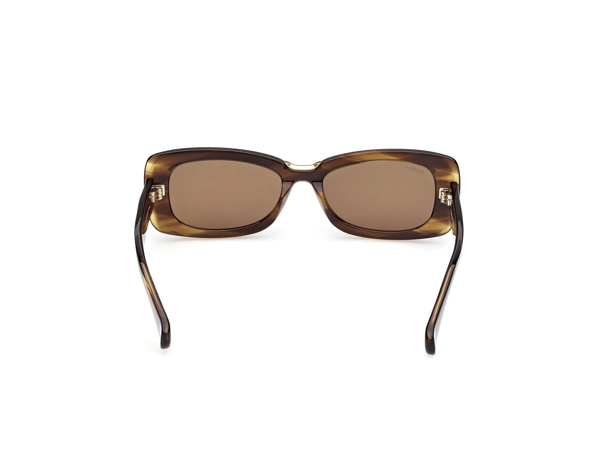 Max Mara MM0197 61N Occhiali da sole Acetato Verde Verde Squadrata Normale - immagine 4