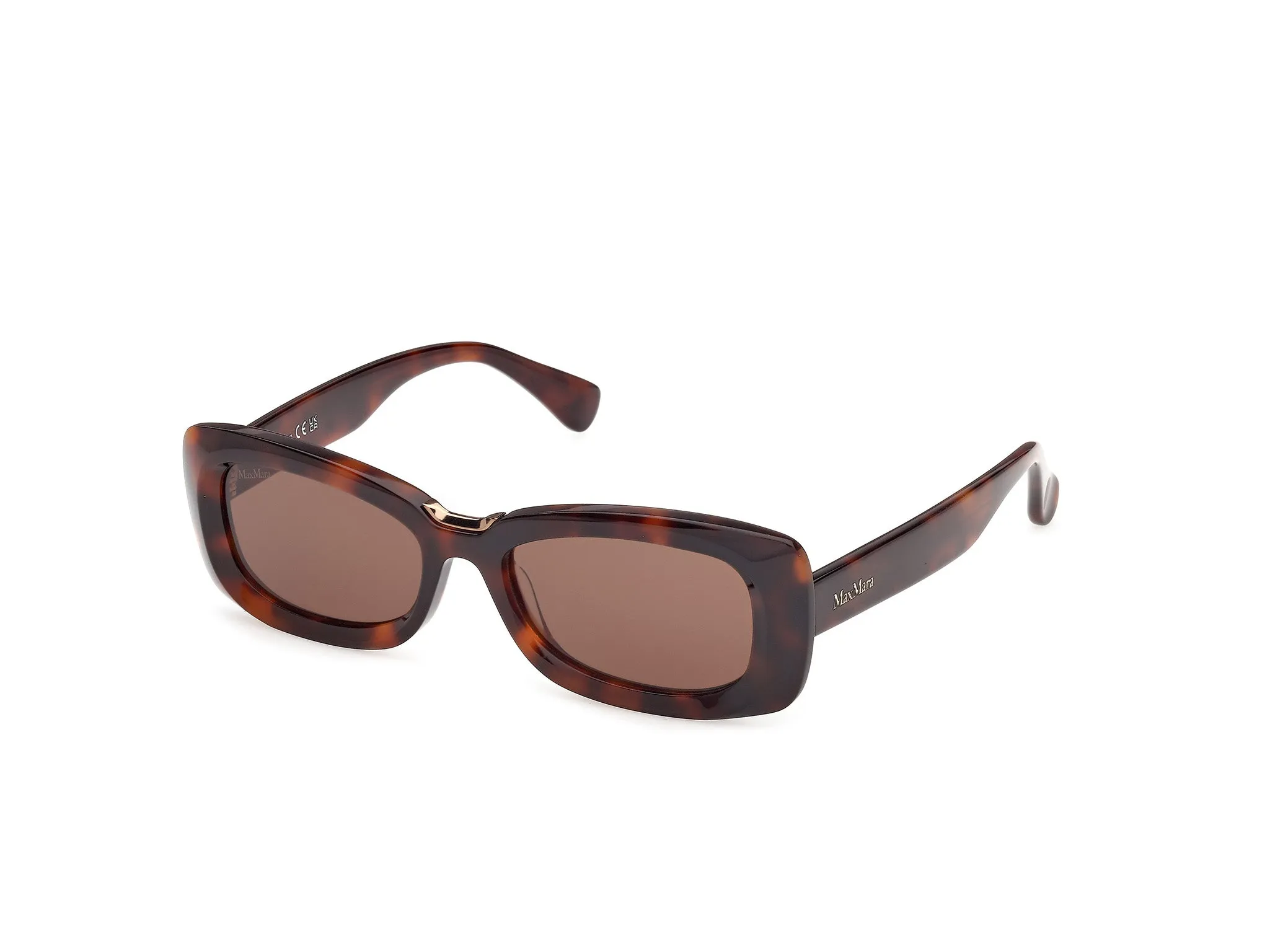 Max Mara MM0197 52E Occhiali da sole Acetato Havana Marrone Squadrata Normale - immagine 1