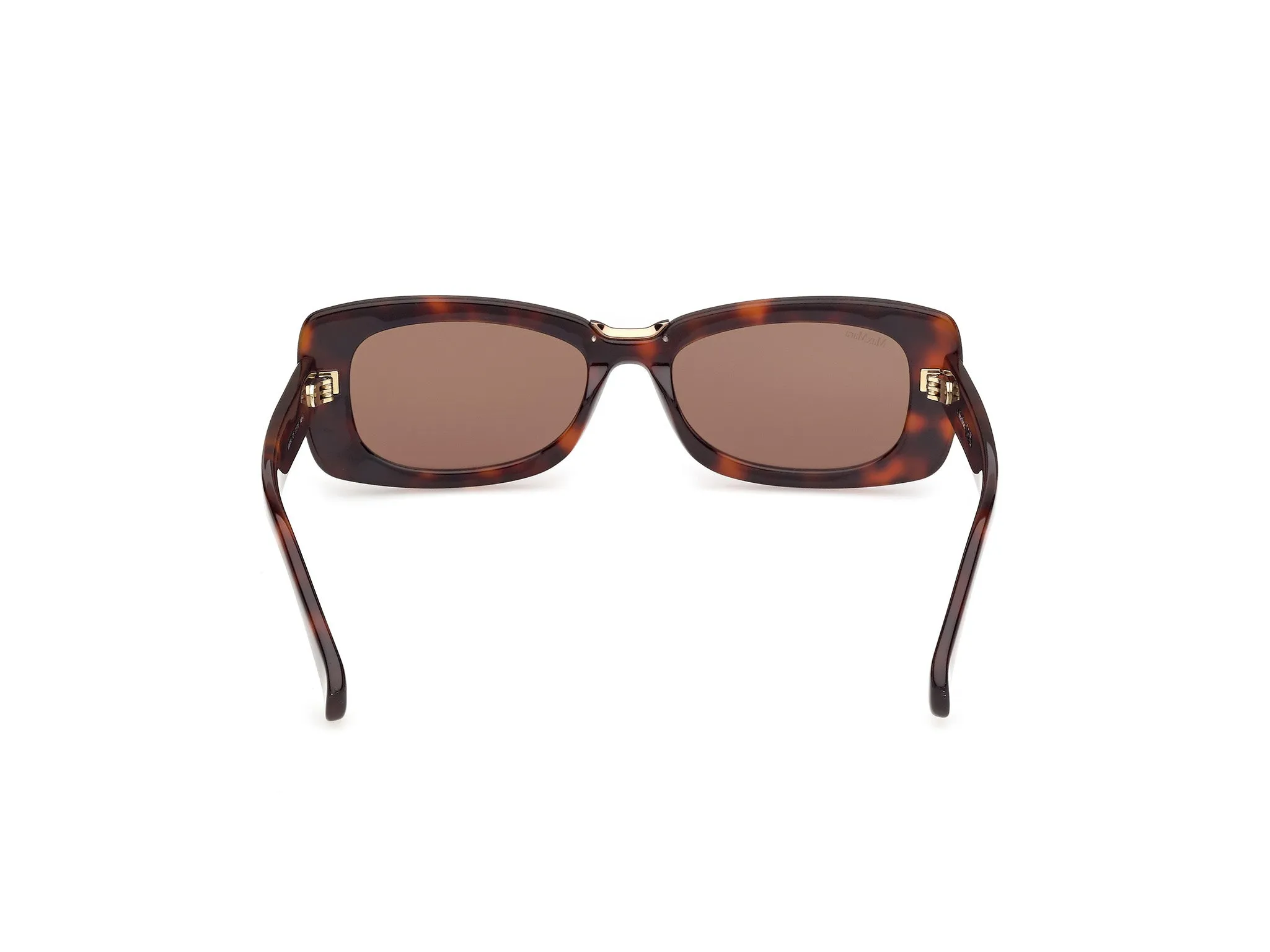 Max Mara MM0197 52E Occhiali da sole Acetato Havana Marrone Squadrata Normale - immagine 4