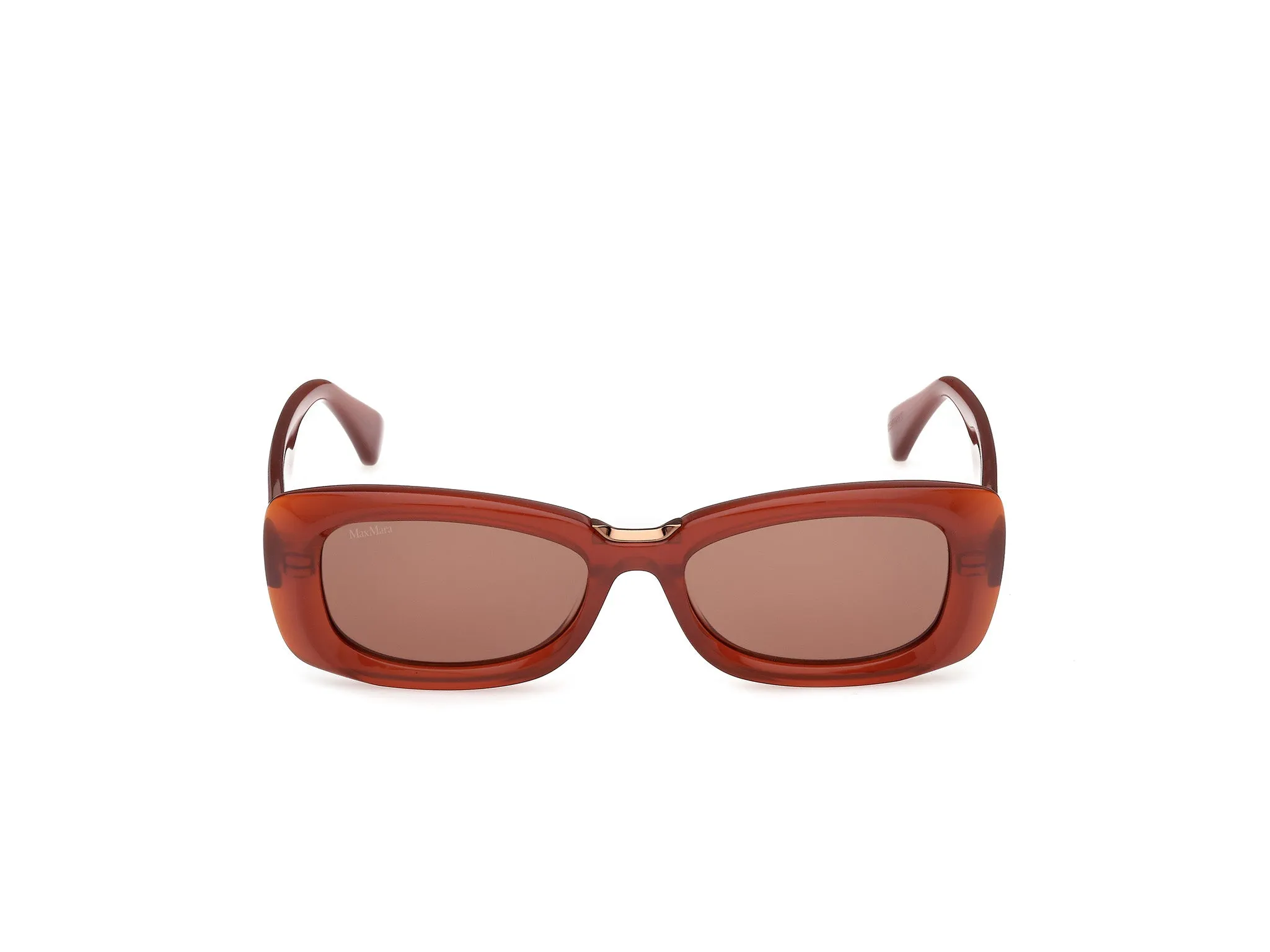 Max Mara MM0197 42E Occhiali da sole Acetato Arancione Marrone Squadrata Normale - immagine 2