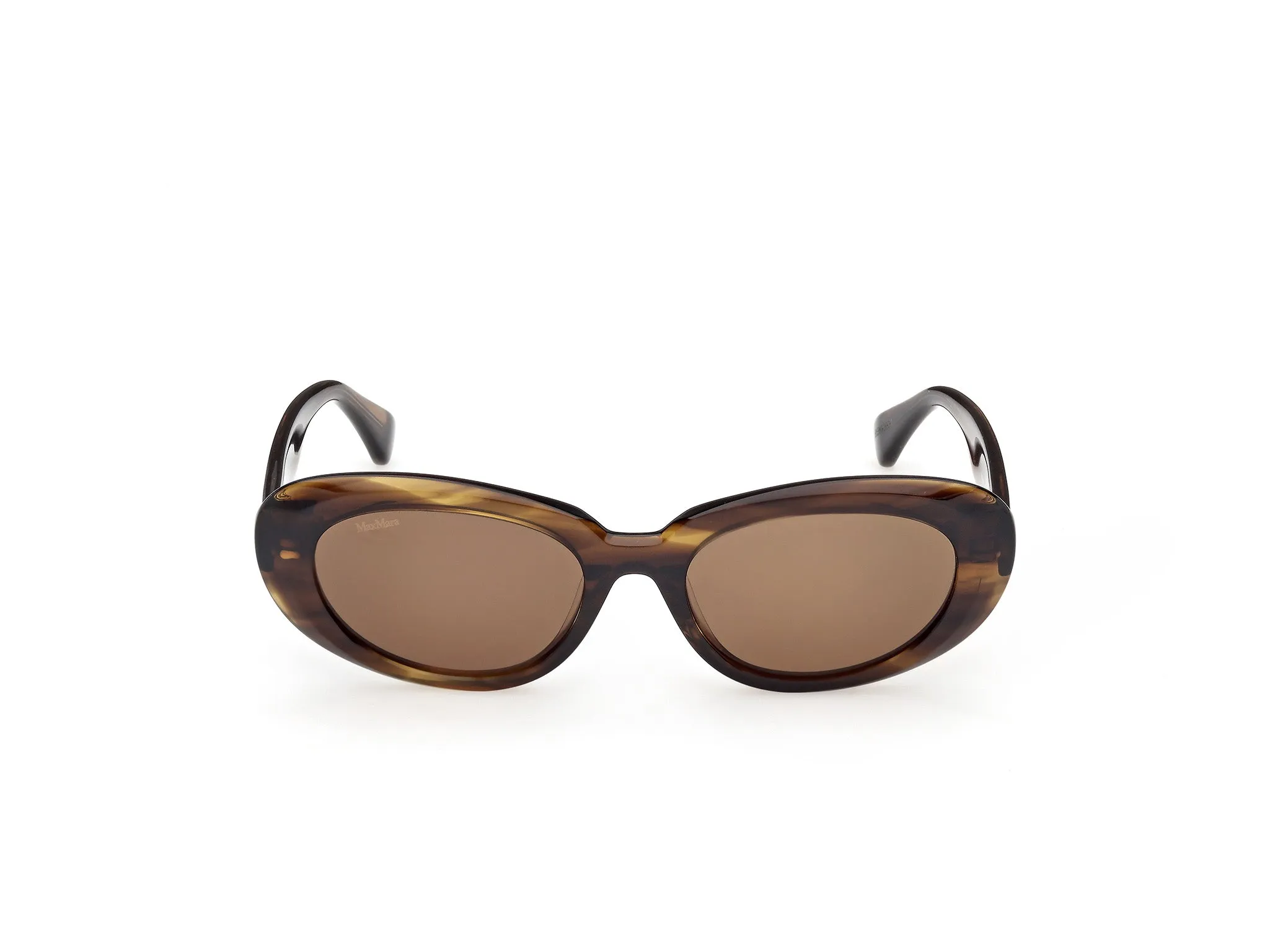 Max Mara MM0196 61N Occhiali da sole Acetato Verde Verde Rotonda Normale - immagine 2