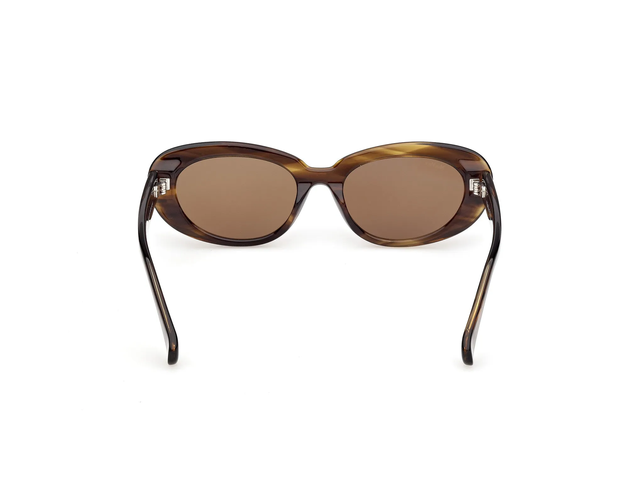 Max Mara MM0196 61N Occhiali da sole Acetato Verde Verde Rotonda Normale - immagine 4