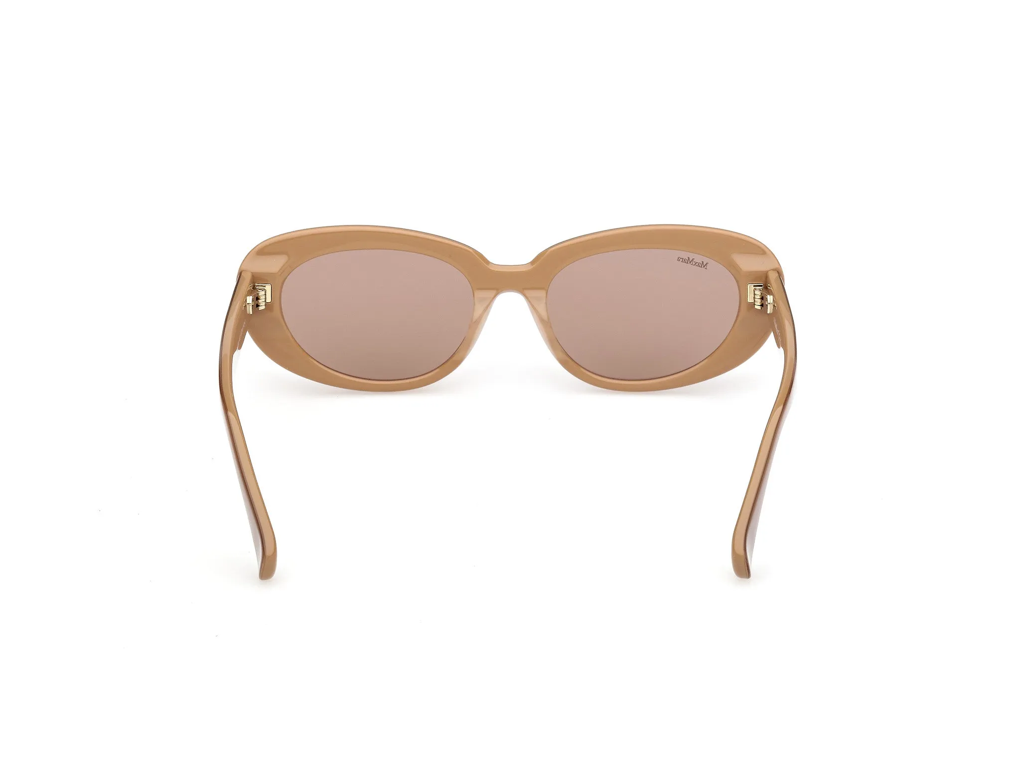Max Mara MM0196 46E Occhiali da sole Acetato Marrone Marrone Rotonda Normale - immagine 4
