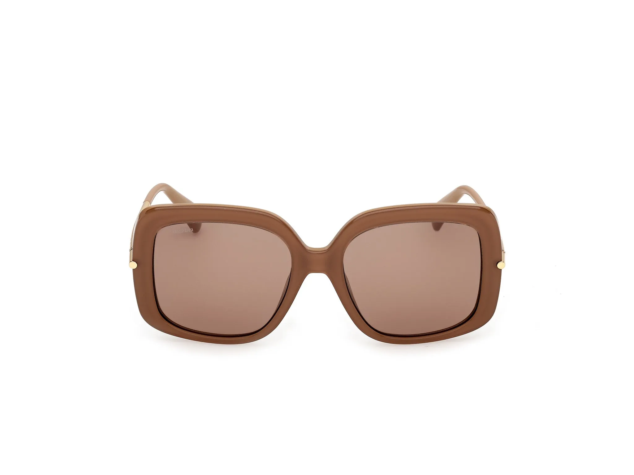 Max Mara MM0195 46E Occhiali da sole Acetato Marrone Marrone Rotonda Normale - immagine 2