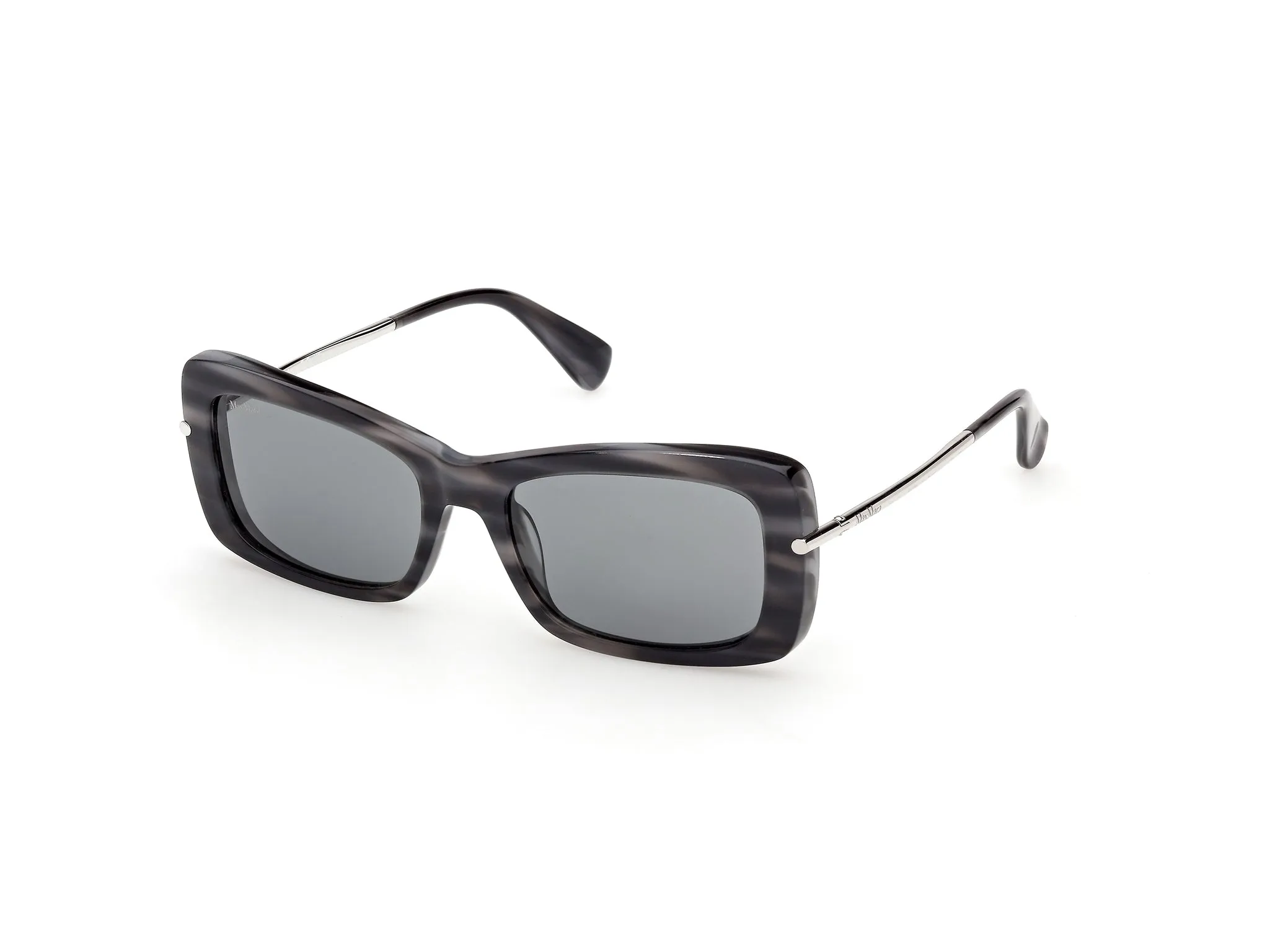 Max Mara MM0194 64A Occhiali da sole Acetato Azzurro Fumo Squadrata Normale - immagine 1