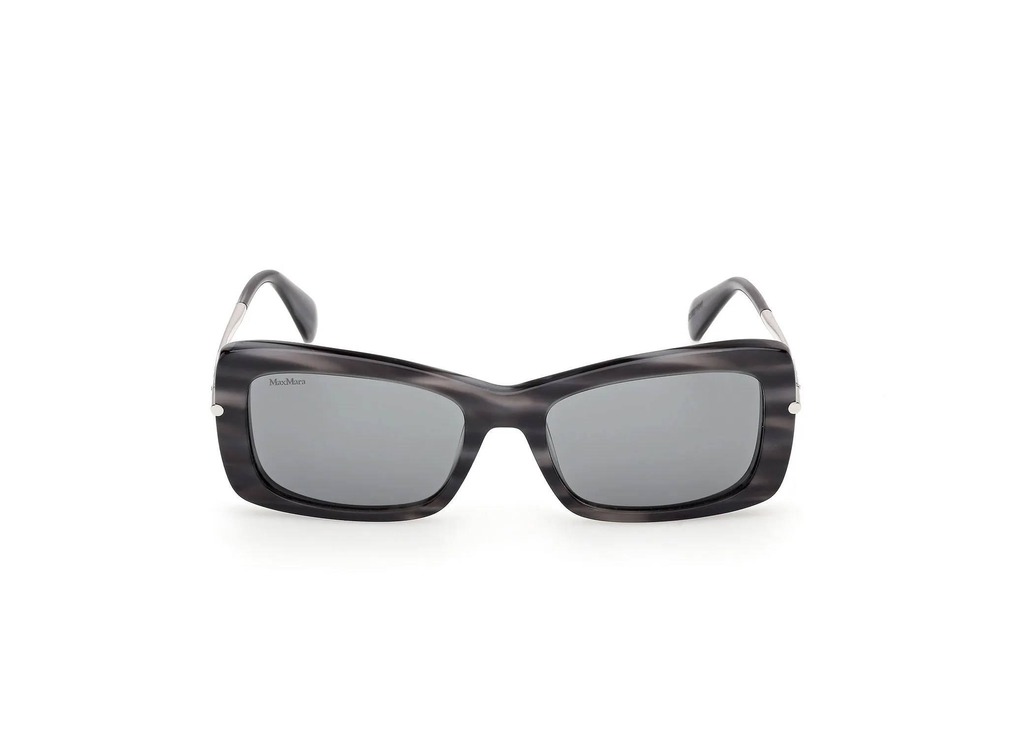 Max Mara MM0194 64A Occhiali da sole Acetato Azzurro Fumo Squadrata Normale - immagine 2