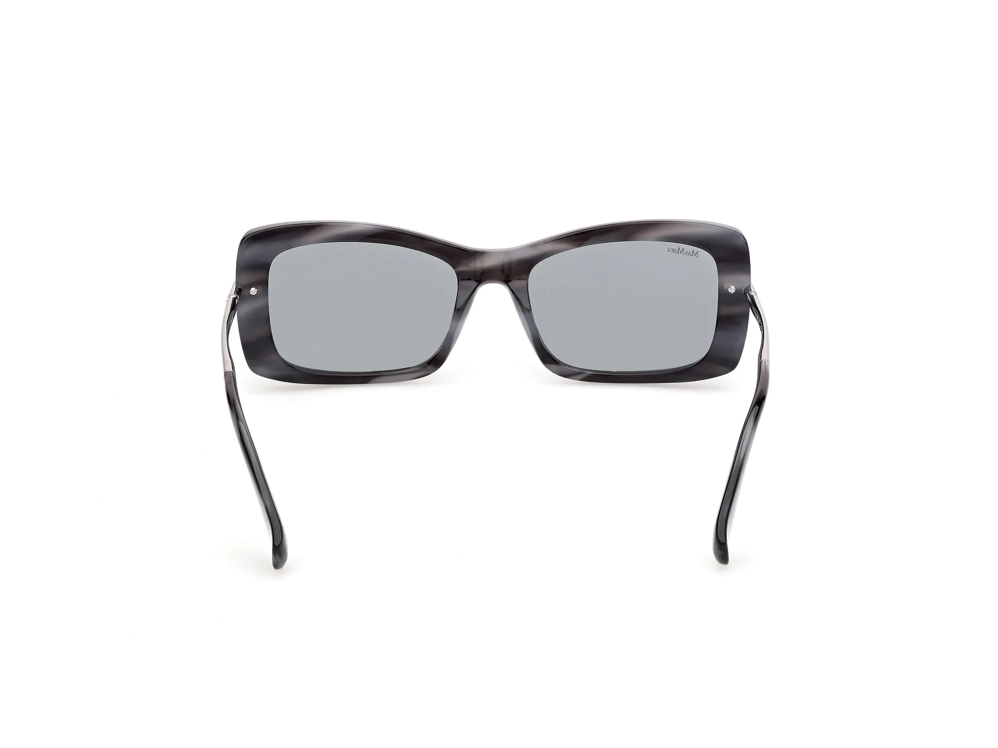 Max Mara MM0194 64A Occhiali da sole Acetato Azzurro Fumo Squadrata Normale - immagine 4