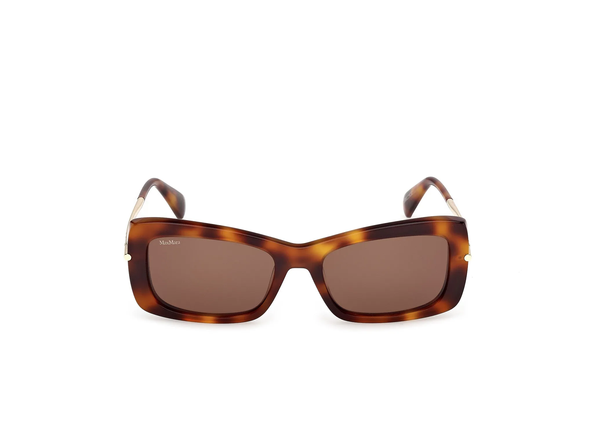 Max Mara MM0194 52E Occhiali da sole Acetato Havana Marrone Squadrata Normale - immagine 2