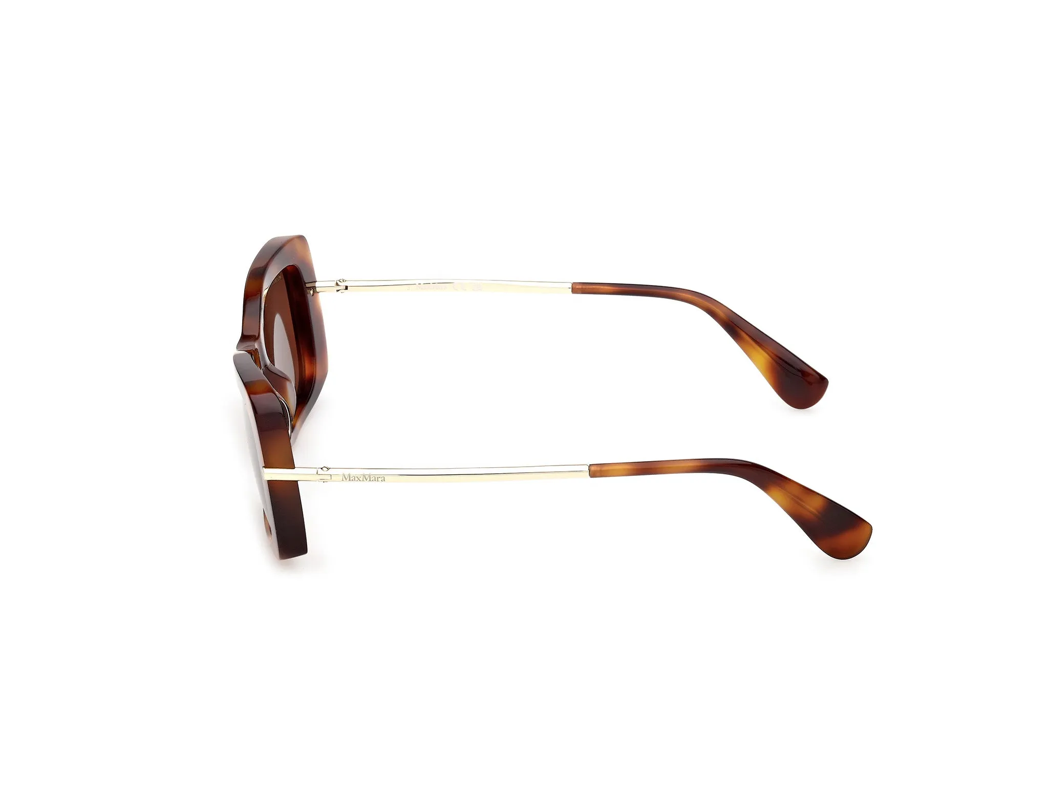 Max Mara MM0194 52E Occhiali da sole Acetato Havana Marrone Squadrata Normale - immagine 3