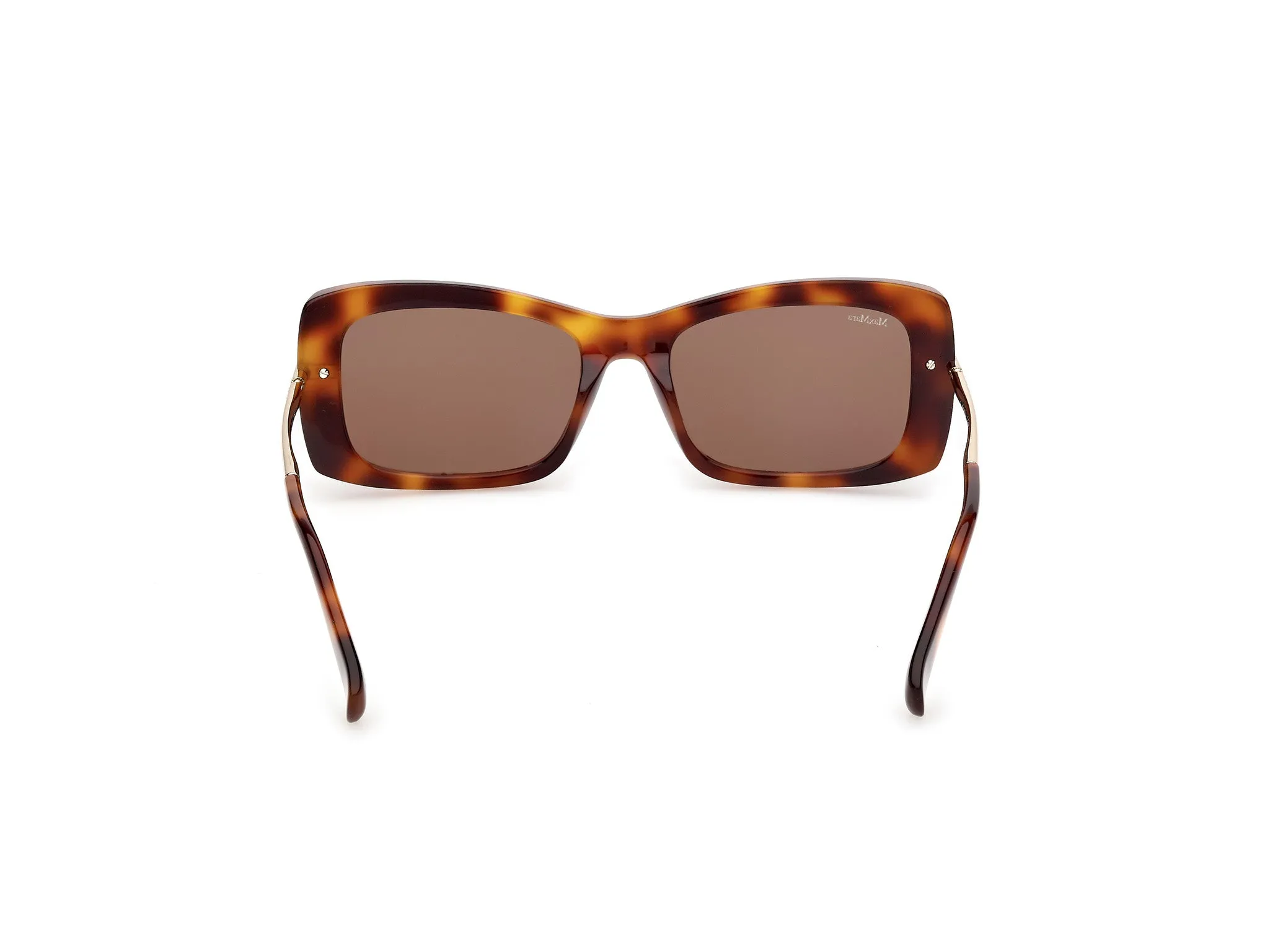 Max Mara MM0194 52E Occhiali da sole Acetato Havana Marrone Squadrata Normale - immagine 4