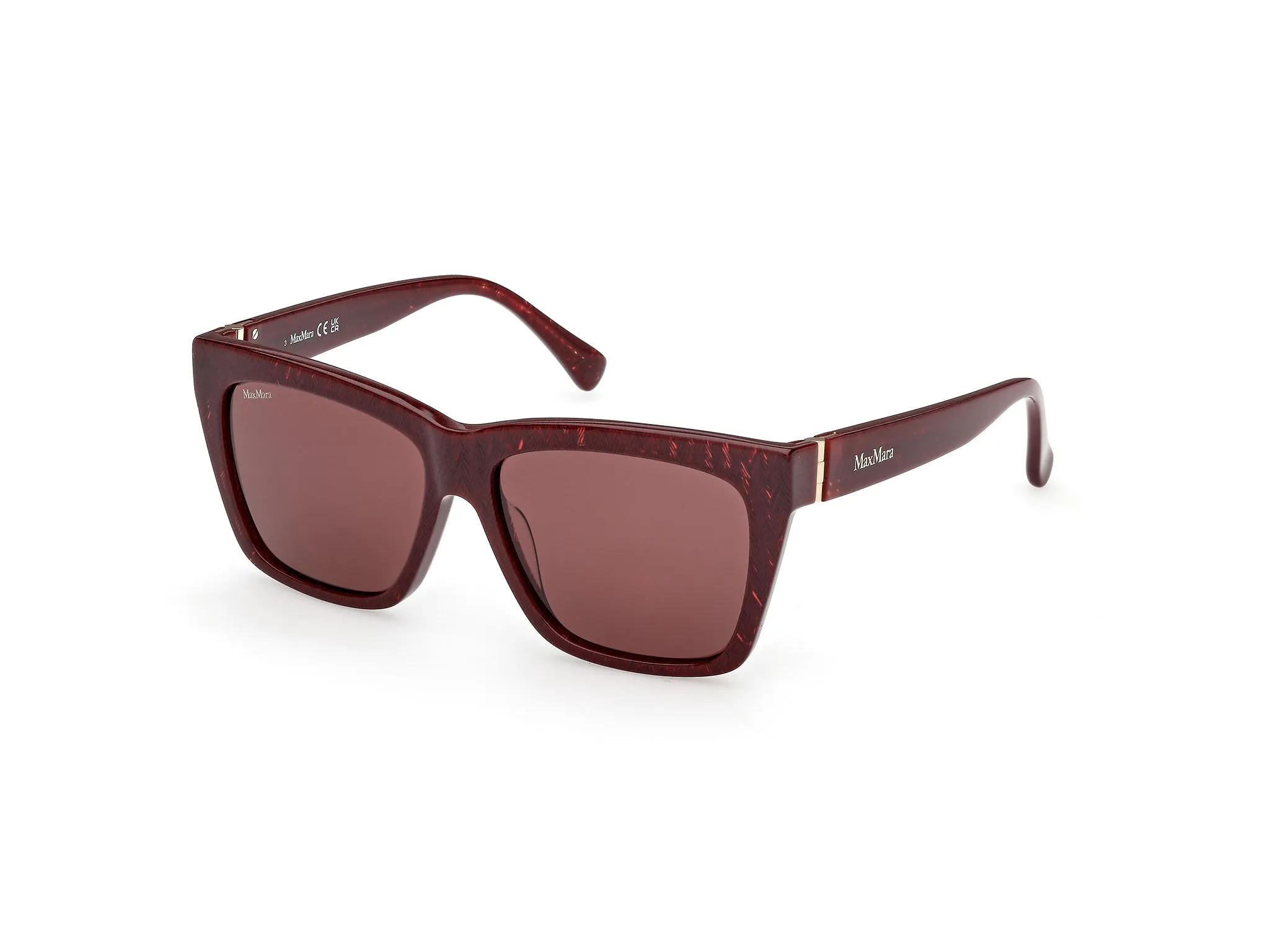 Max Mara MM0193 71S Occhiali da sole Acetato Bordeaux Bordeaux Squadrata Normale - immagine 1
