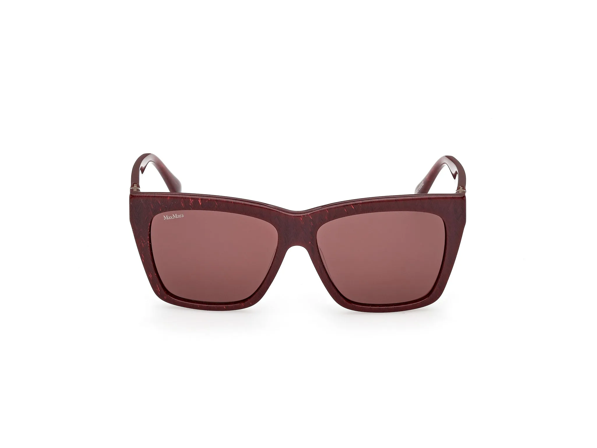 Max Mara MM0193 71S Occhiali da sole Acetato Bordeaux Bordeaux Squadrata Normale - immagine 2