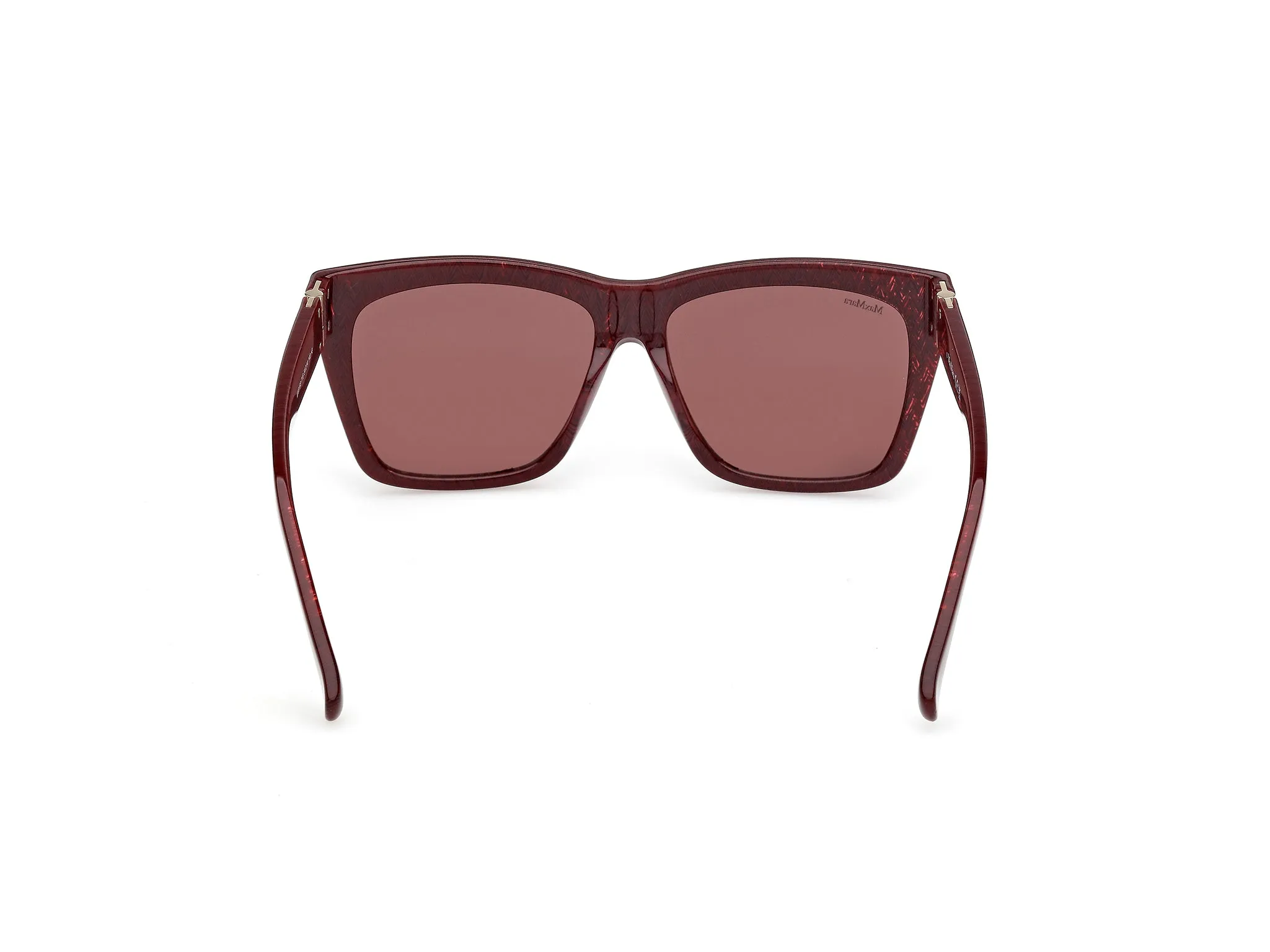 Max Mara MM0193 71S Occhiali da sole Acetato Bordeaux Bordeaux Squadrata Normale - immagine 4