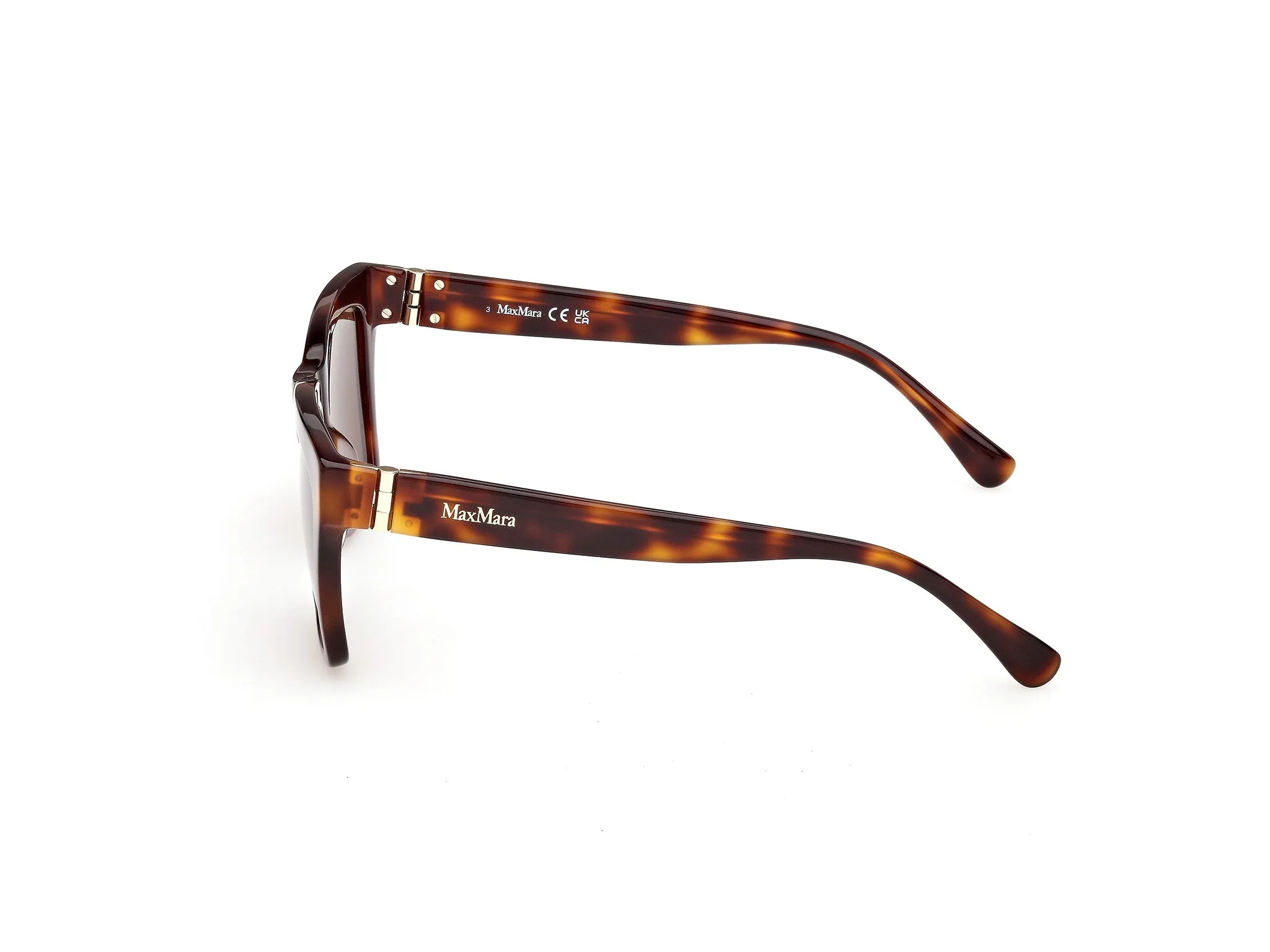 Max Mara MM0193 52E Occhiali da sole Acetato Havana Marrone Squadrata Normale - immagine 3