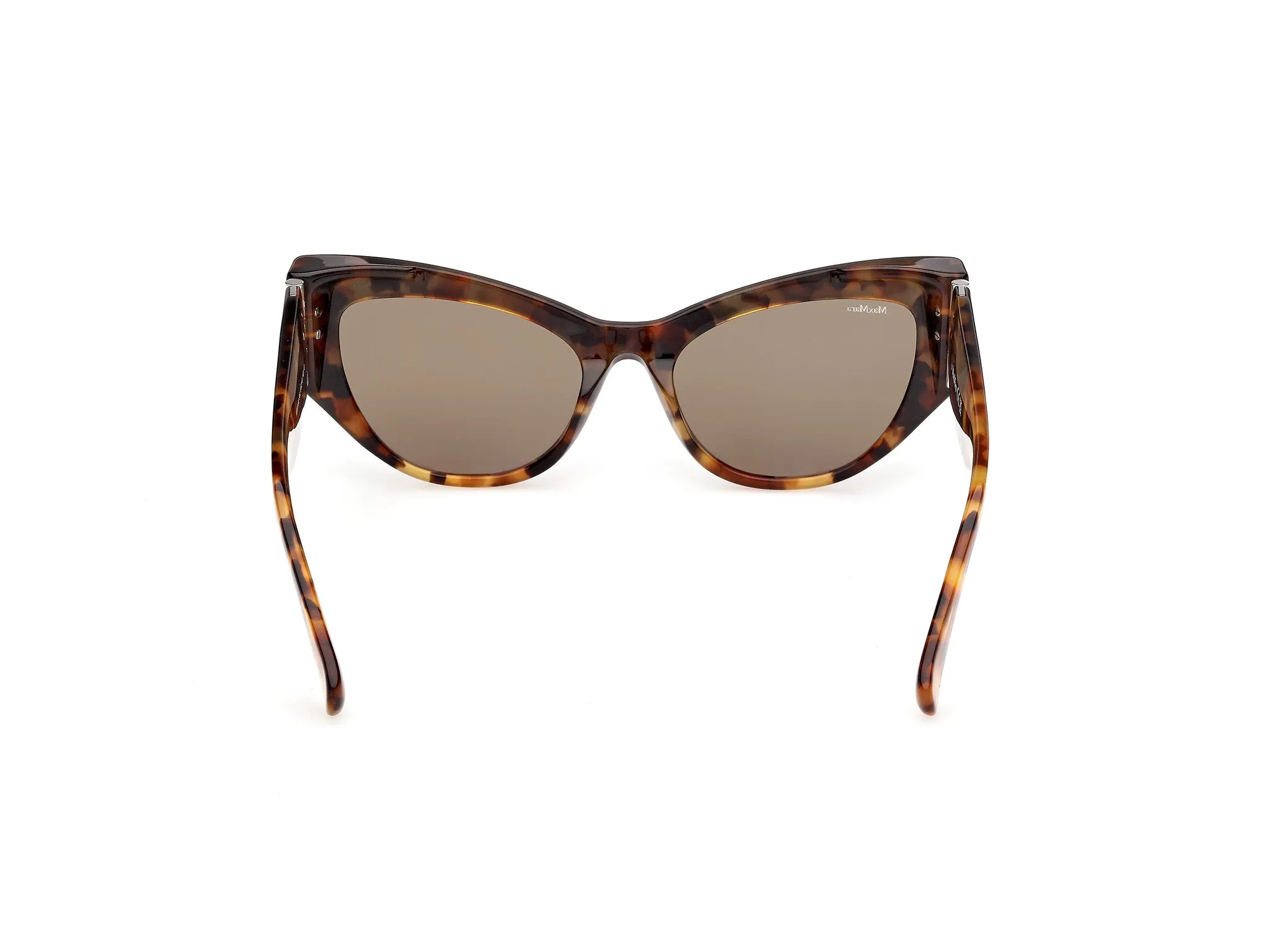 Max Mara MM0192 56J Occhiali da sole Acetato Havana Verde Cat Eye Normale - immagine 4