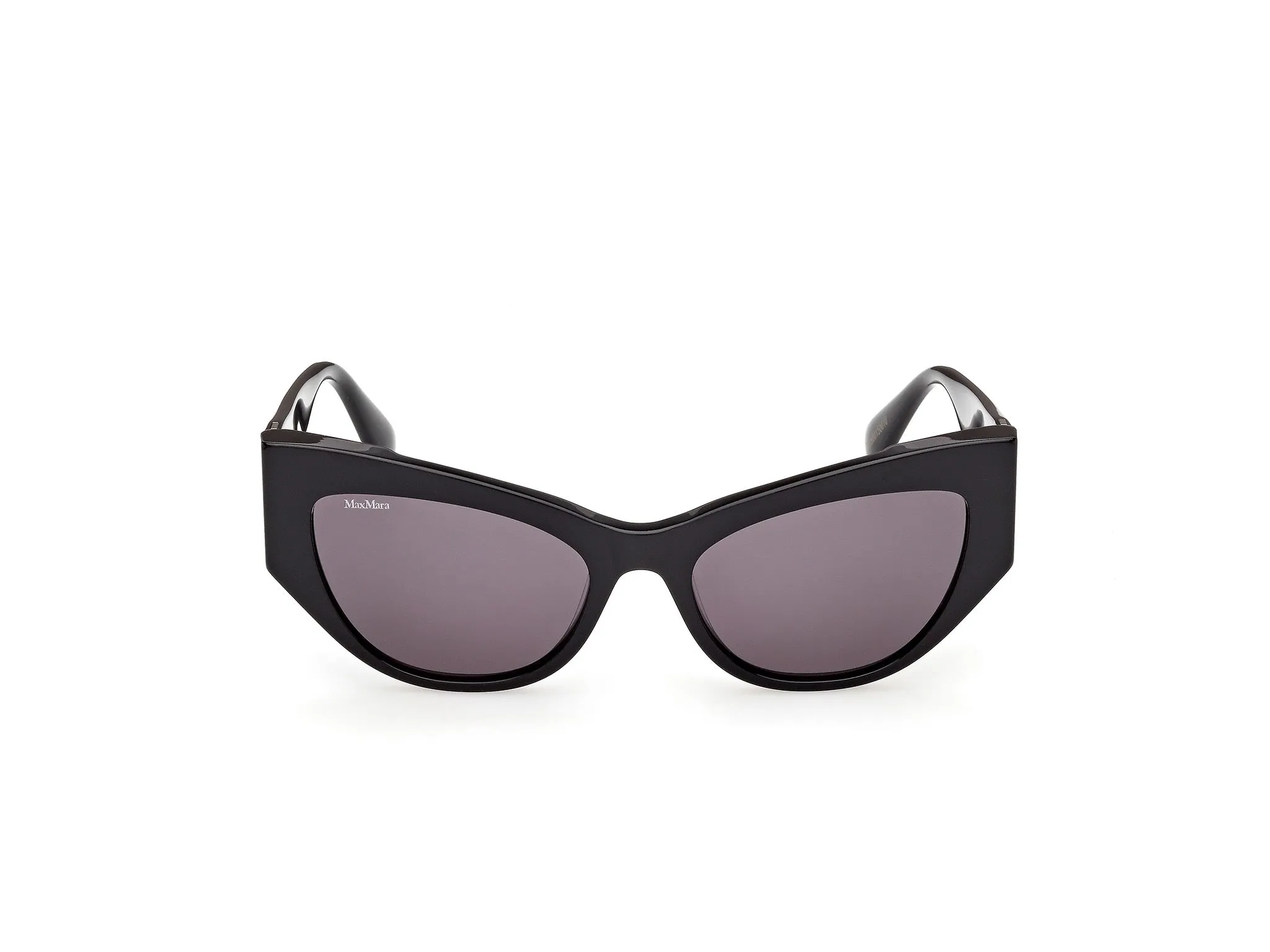 Max Mara MM0192 01A Occhiali da sole Acetato Nero Fumo Cat Eye Normale - immagine 2