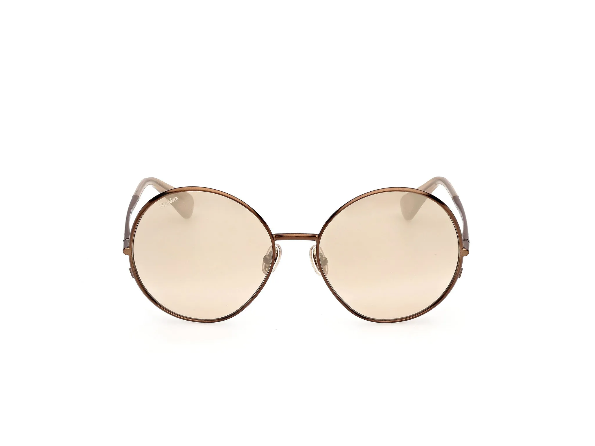 Max Mara MM0191 38L Occhiali da sole Metallo Bronzo Roviex Rotonda Fotocromatiche - immagine 2