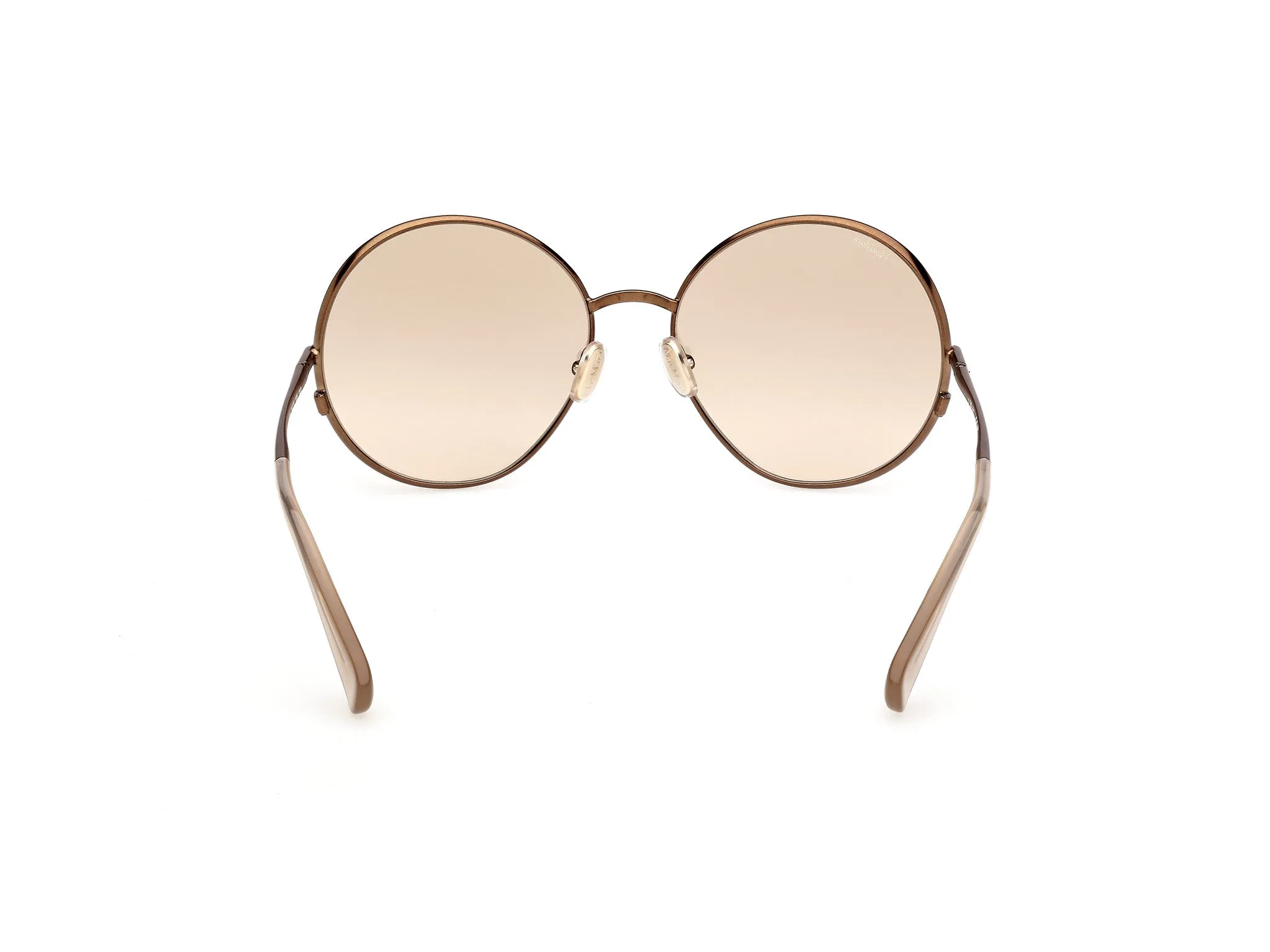 Max Mara MM0191 38L Occhiali da sole Metallo Bronzo Roviex Rotonda Fotocromatiche - immagine 4
