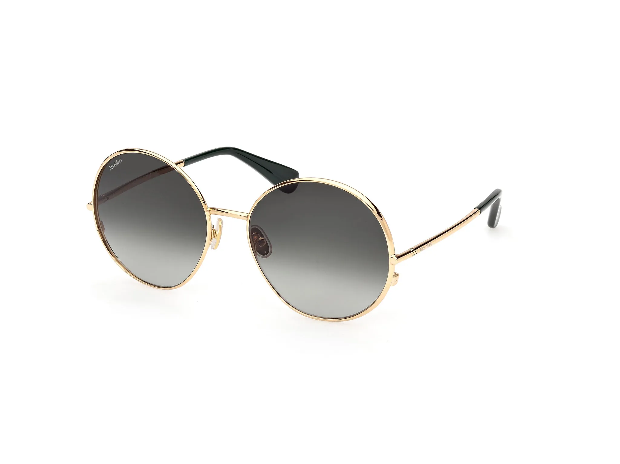 Max Mara MM0191 32A Occhiali da sole Metallo Oro Verde Rotonda Normale - immagine 1