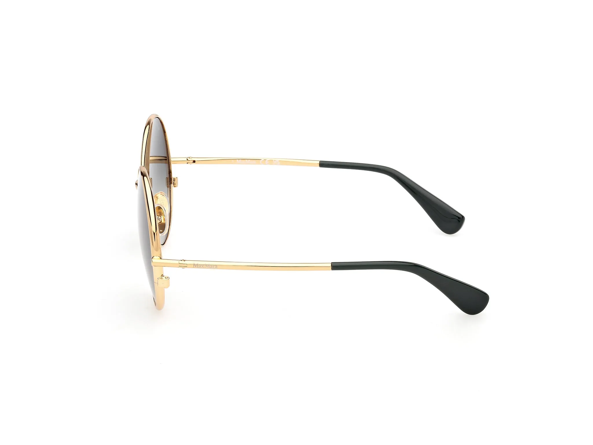 Max Mara MM0191 32A Occhiali da sole Metallo Oro Verde Rotonda Normale - immagine 3