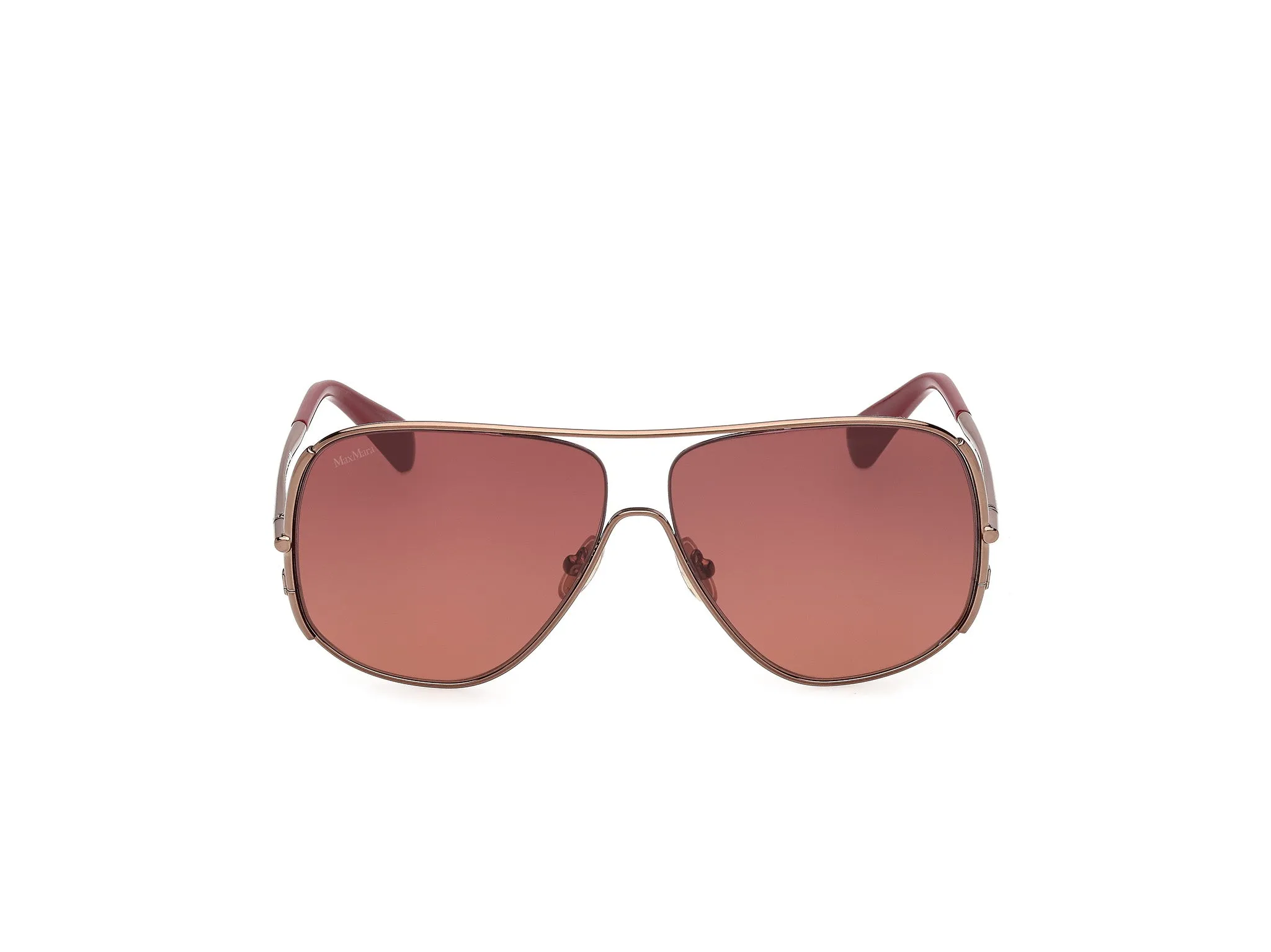 Max Mara MM0190 33T Occhiali da sole Metallo Oro Marrone Pilot Normale - immagine 2
