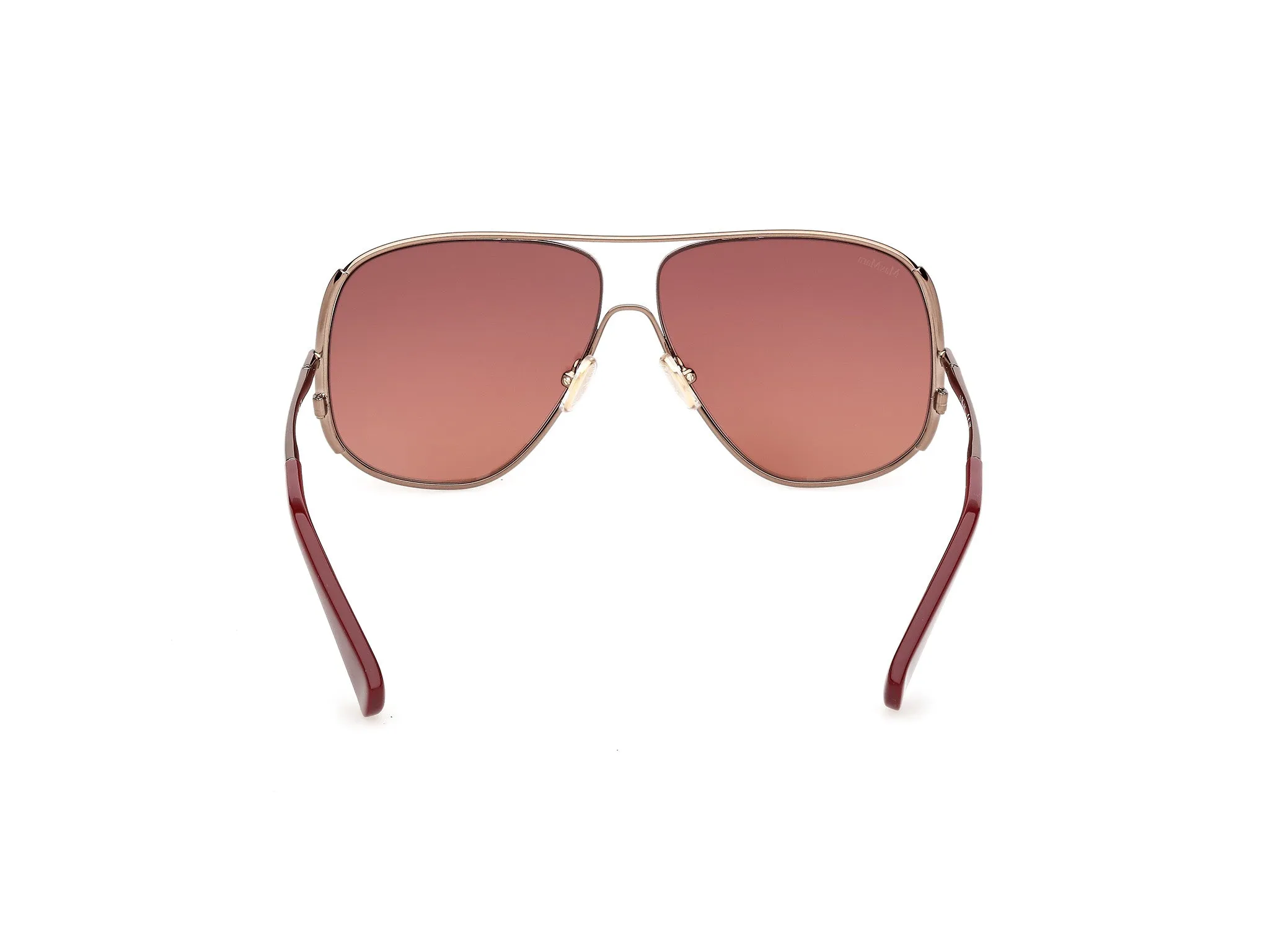 Max Mara MM0190 33T Occhiali da sole Metallo Oro Marrone Pilot Normale - immagine 4