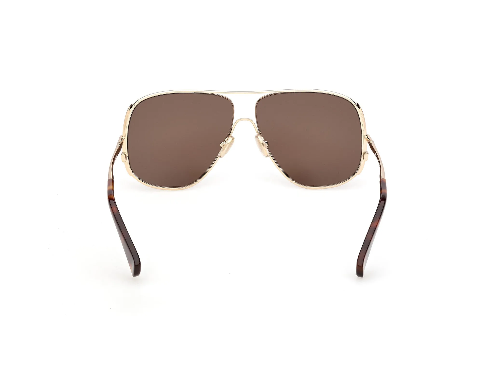 Max Mara MM0190 32E Occhiali da sole Metallo Oro Marrone Pilot Normale - immagine 4