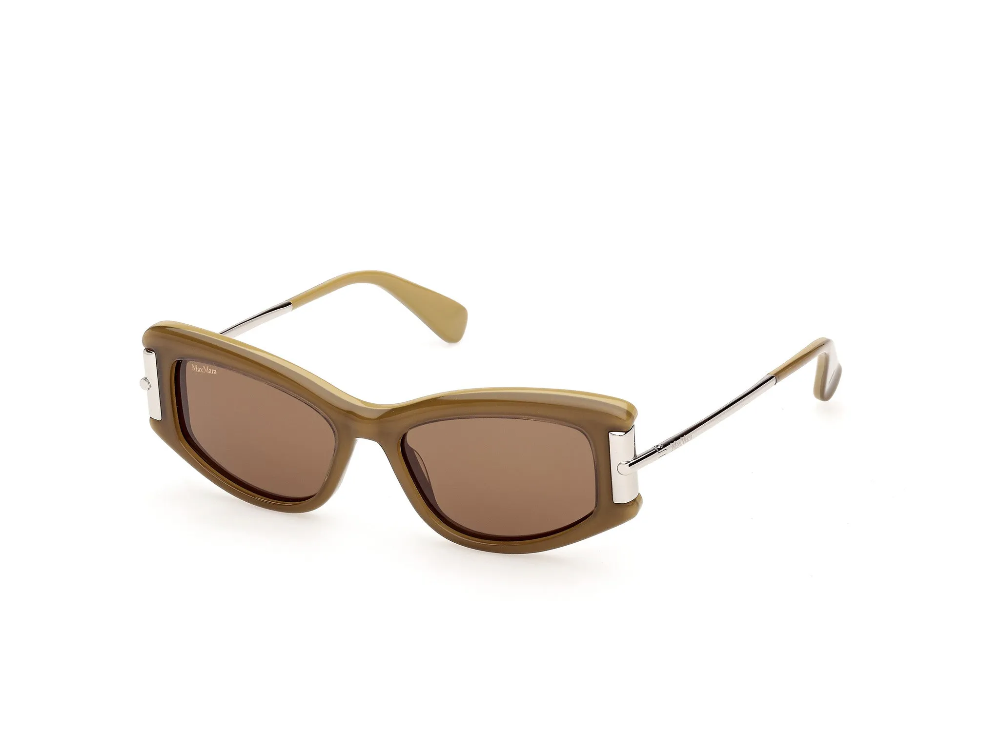 Max Mara MM0189 95N Occhiali da sole Acetato Verde Verde Cat Eye Normale - immagine 1