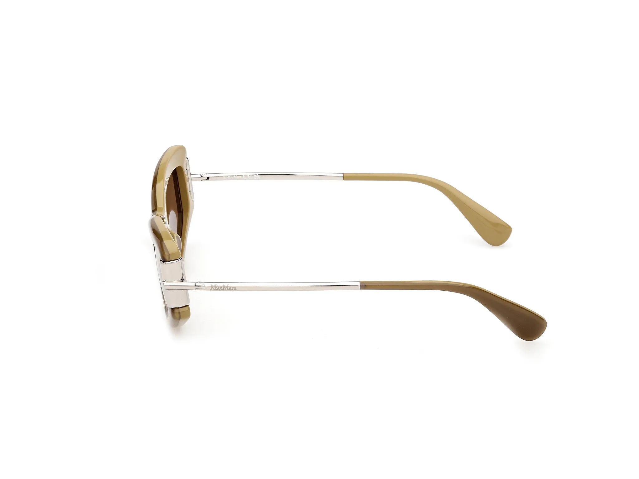 Max Mara MM0189 95N Occhiali da sole Acetato Verde Verde Cat Eye Normale - immagine 3