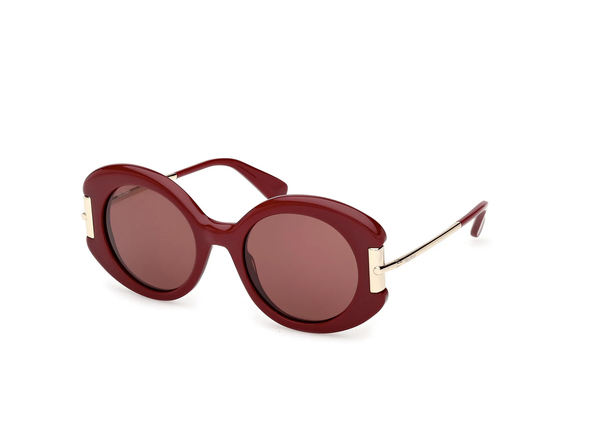 Max Mara MM0188 69S Occhiali da sole Acetato Bordeaux Bordeaux Rotonda Normale - immagine 1