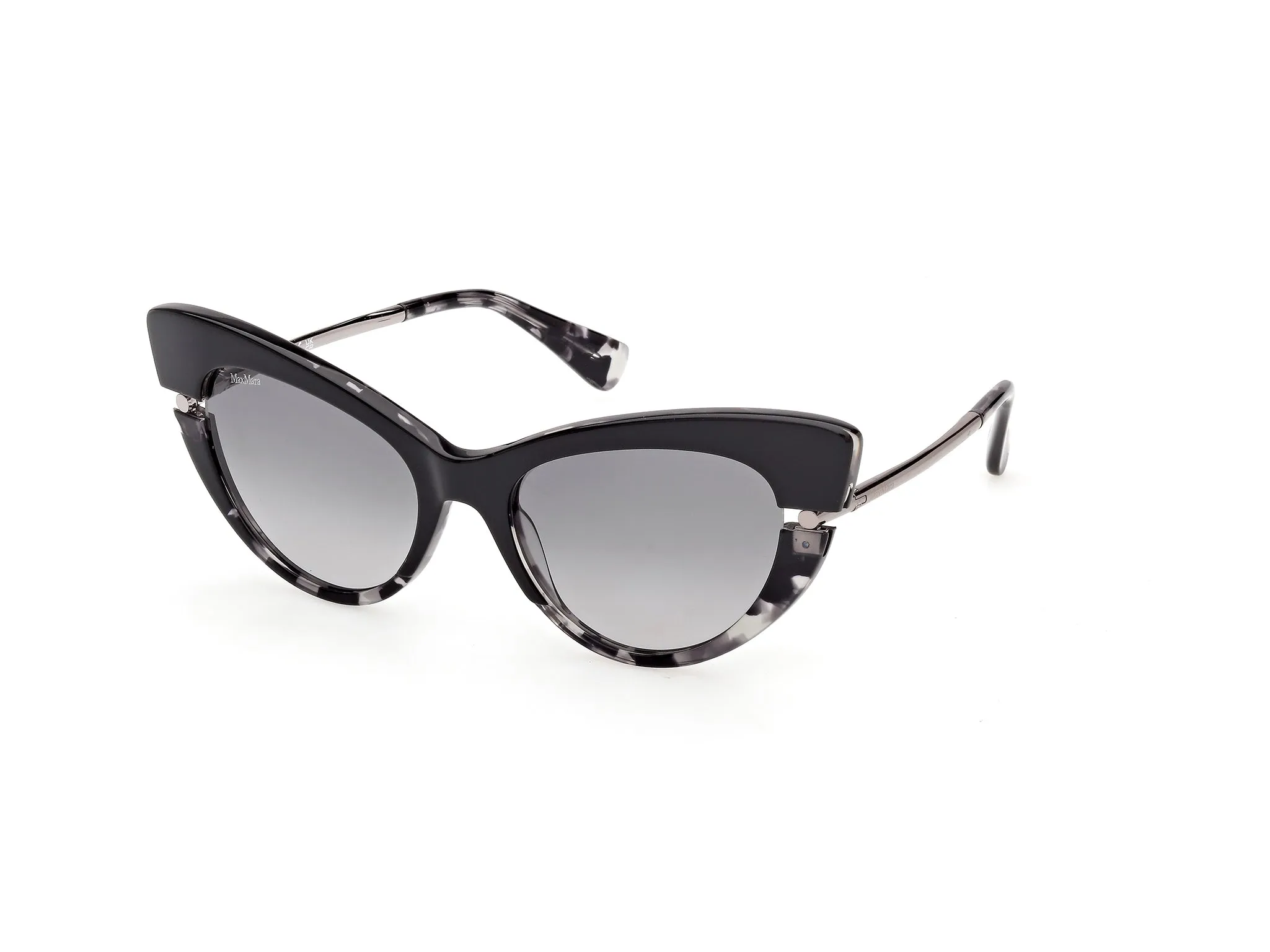 Max Mara MM0187 52B Occhiali da sole Acetato Havana Fumo Cat Eye Normale - immagine 1