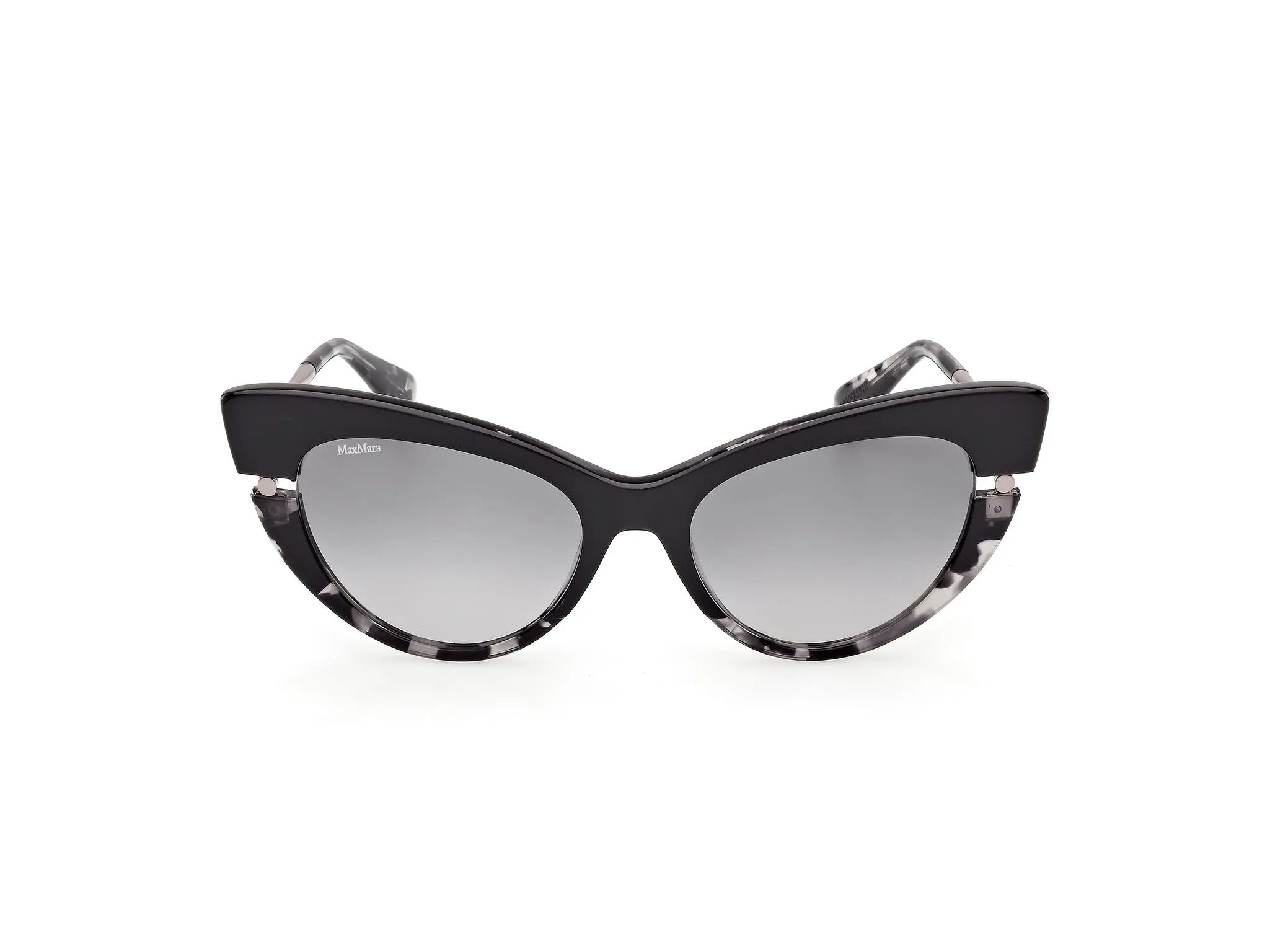 Max Mara MM0187 52B Occhiali da sole Acetato Havana Fumo Cat Eye Normale - immagine 2