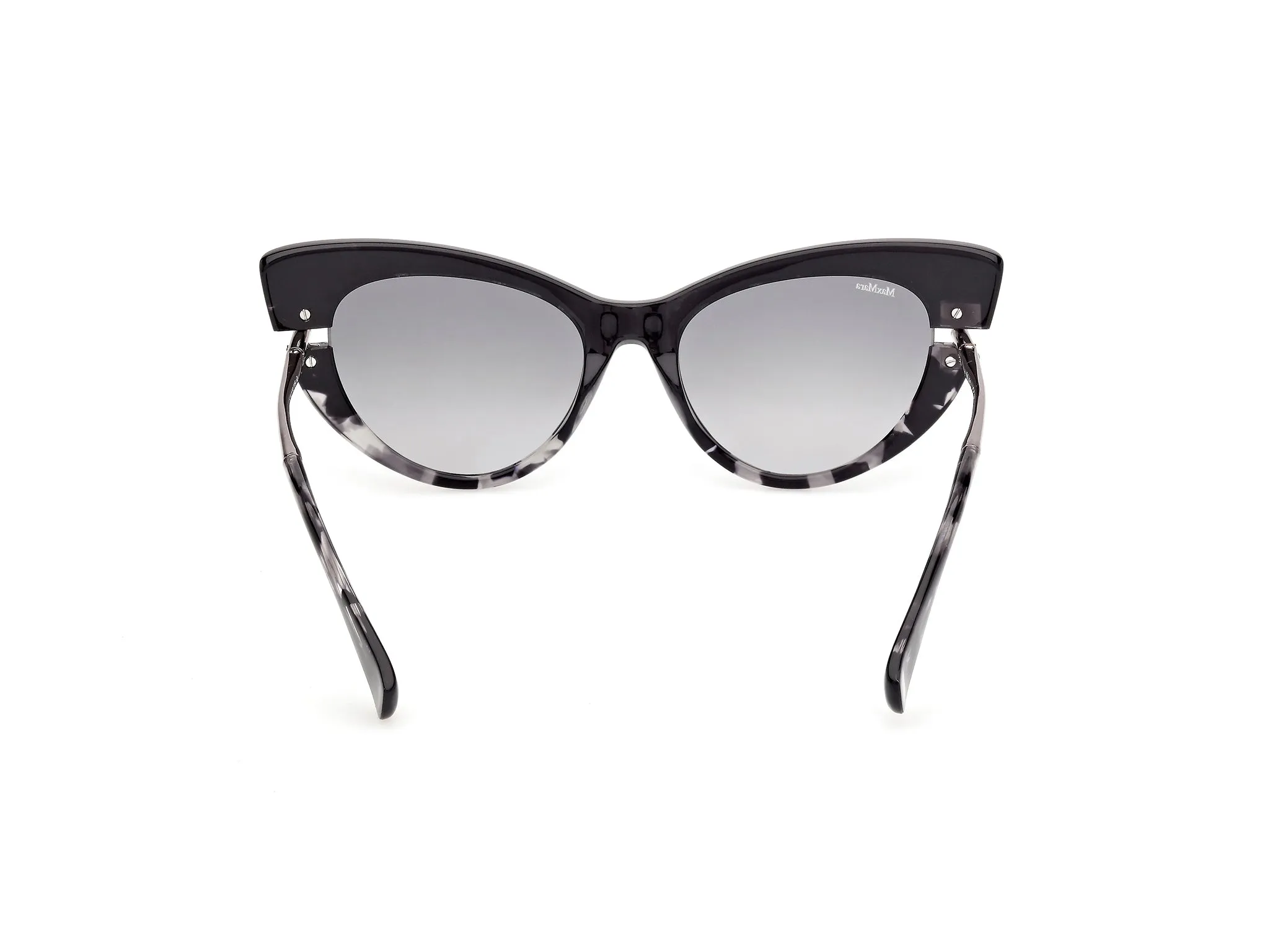 Max Mara MM0187 52B Occhiali da sole Acetato Havana Fumo Cat Eye Normale - immagine 4