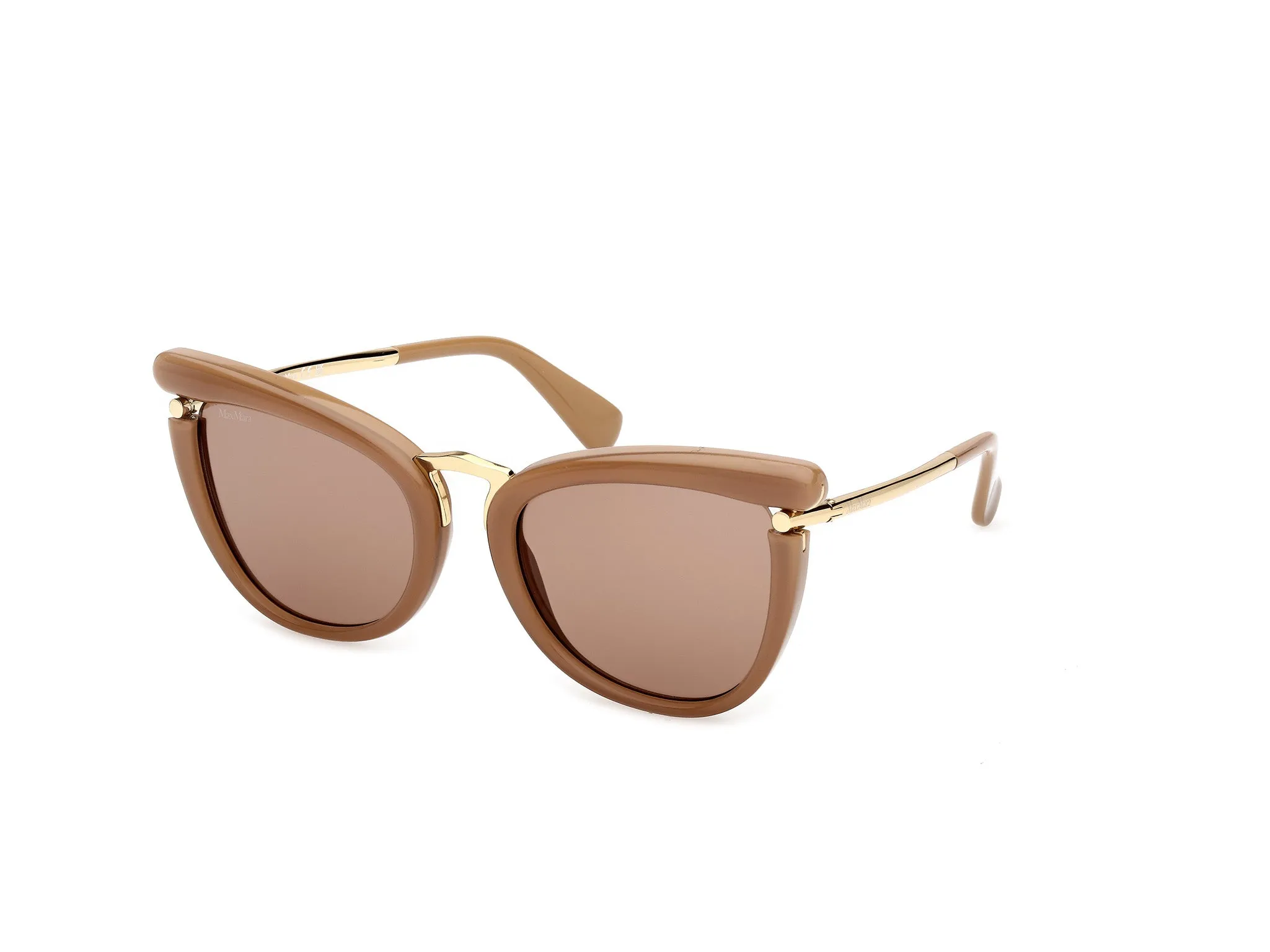 Max Mara MM0186 46E Occhiali da sole Acetato Marrone Marrone Rotonda Normale - immagine 1