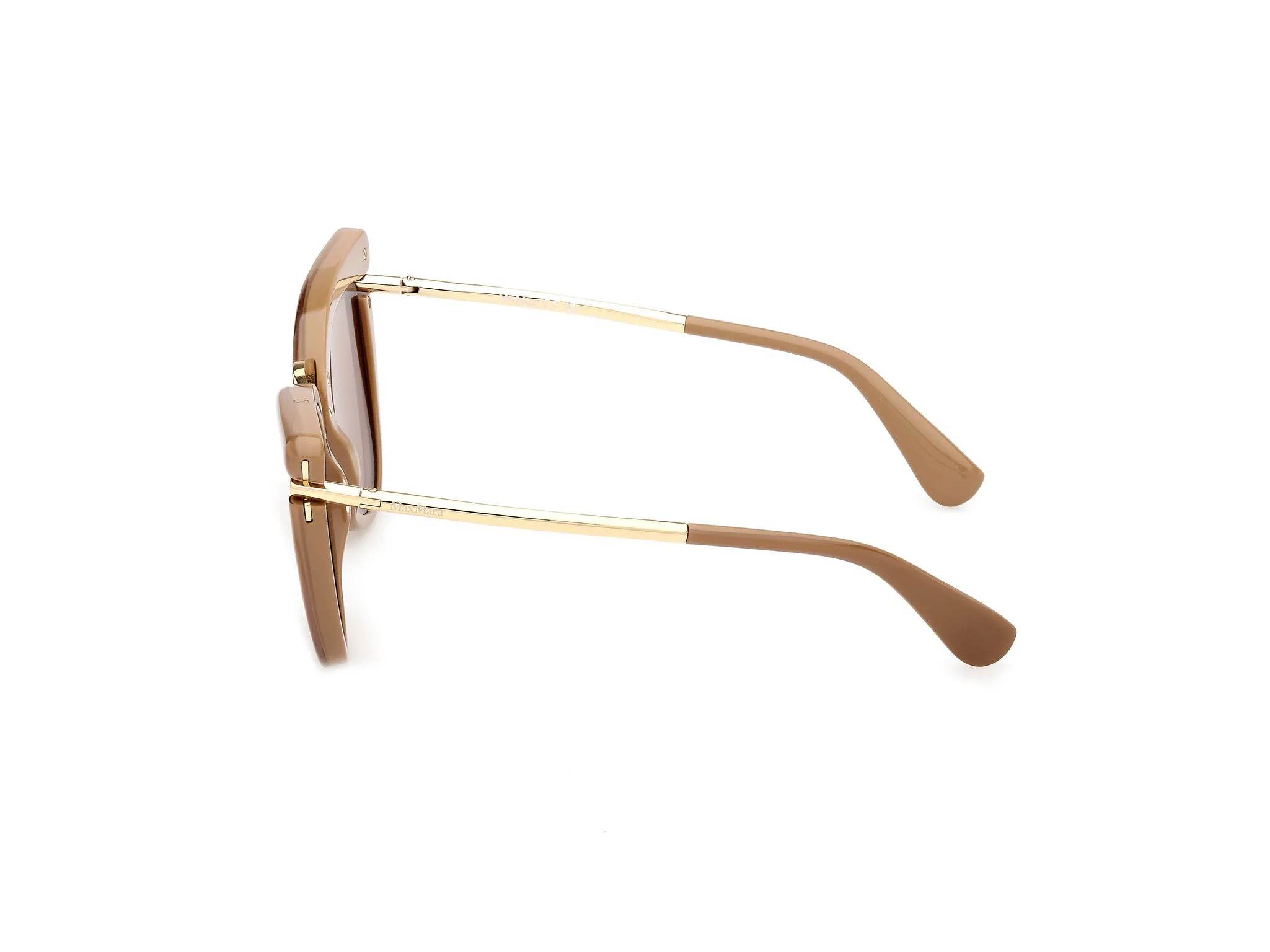Max Mara MM0186 46E Occhiali da sole Acetato Marrone Marrone Rotonda Normale - immagine 3