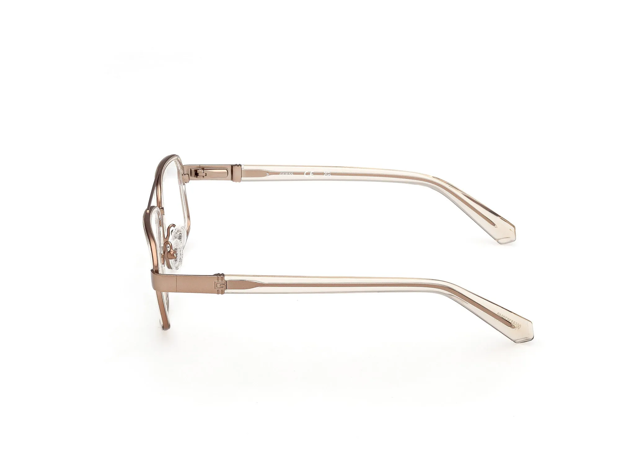 Guess GU50372 045 Montature da vista Metallo Marrone Squadrata Normale - immagine 3