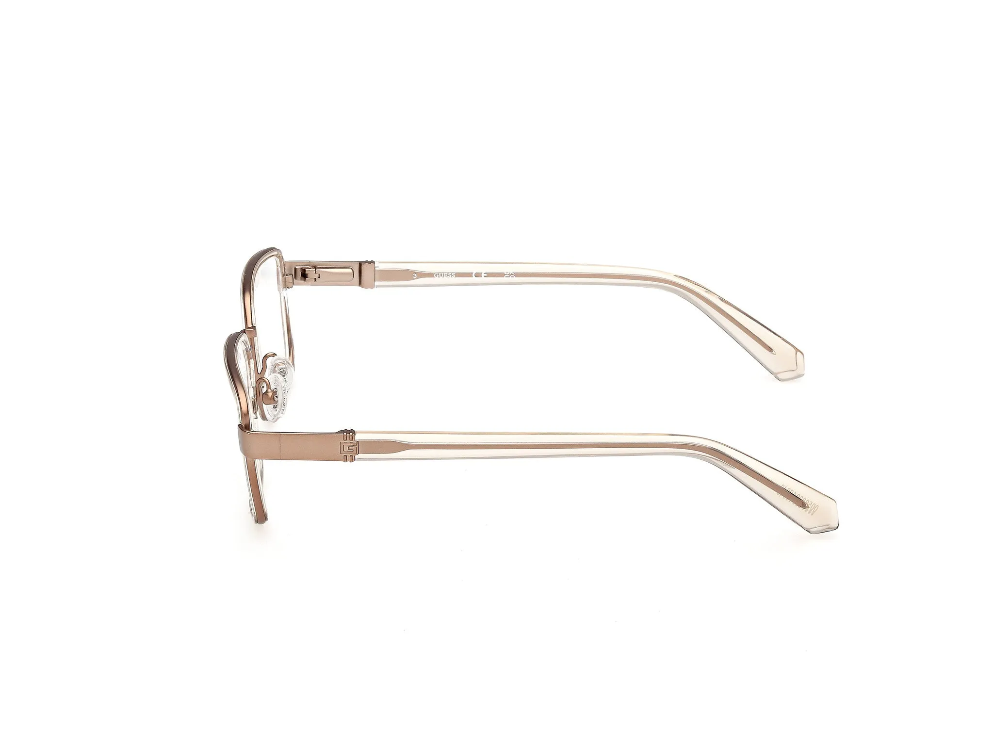 Guess GU50371 045 Montature da vista Metallo Marrone Squadrata Normale - immagine 3