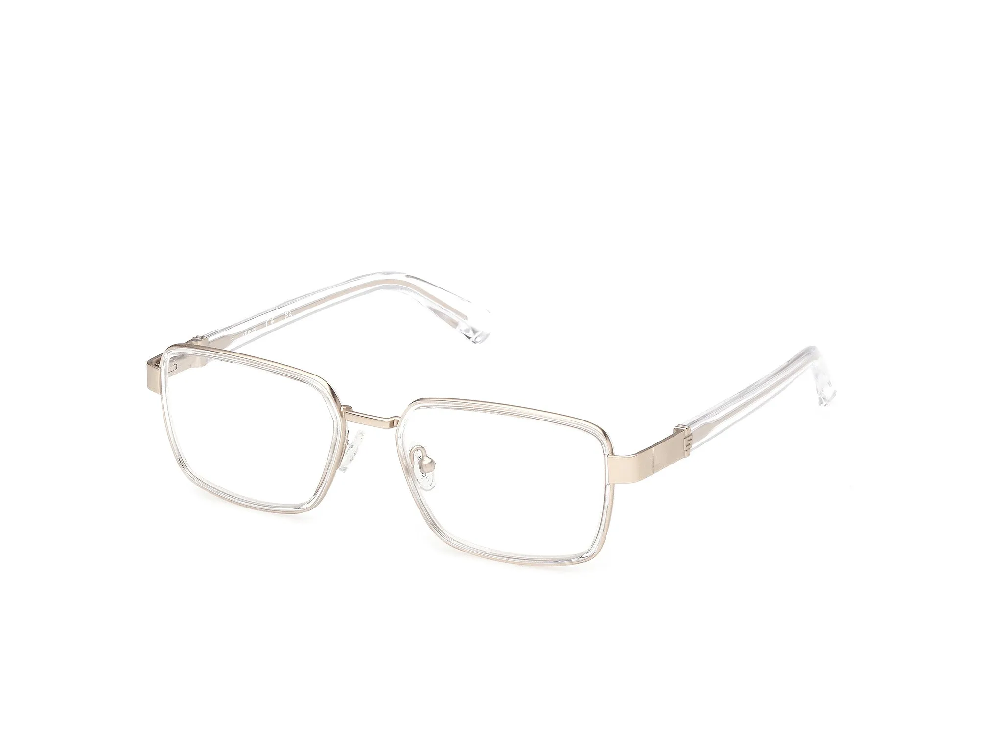 Guess GU50371 026 Montature da vista Metallo Trasparente Squadrata Normale - immagine 1