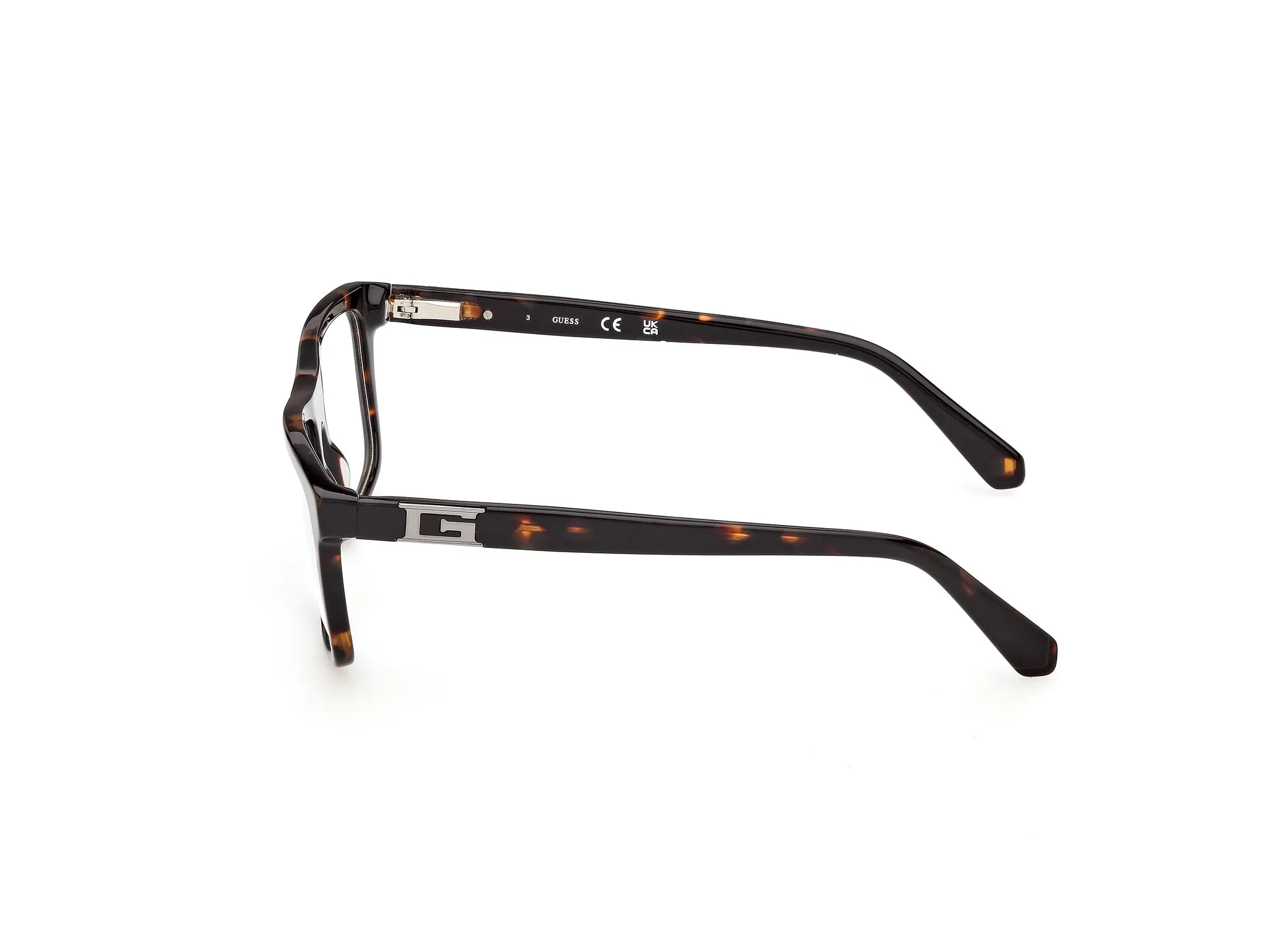 Guess GU50369 052 Montature da vista Acetato Havana Squadrata Normale - immagine 3