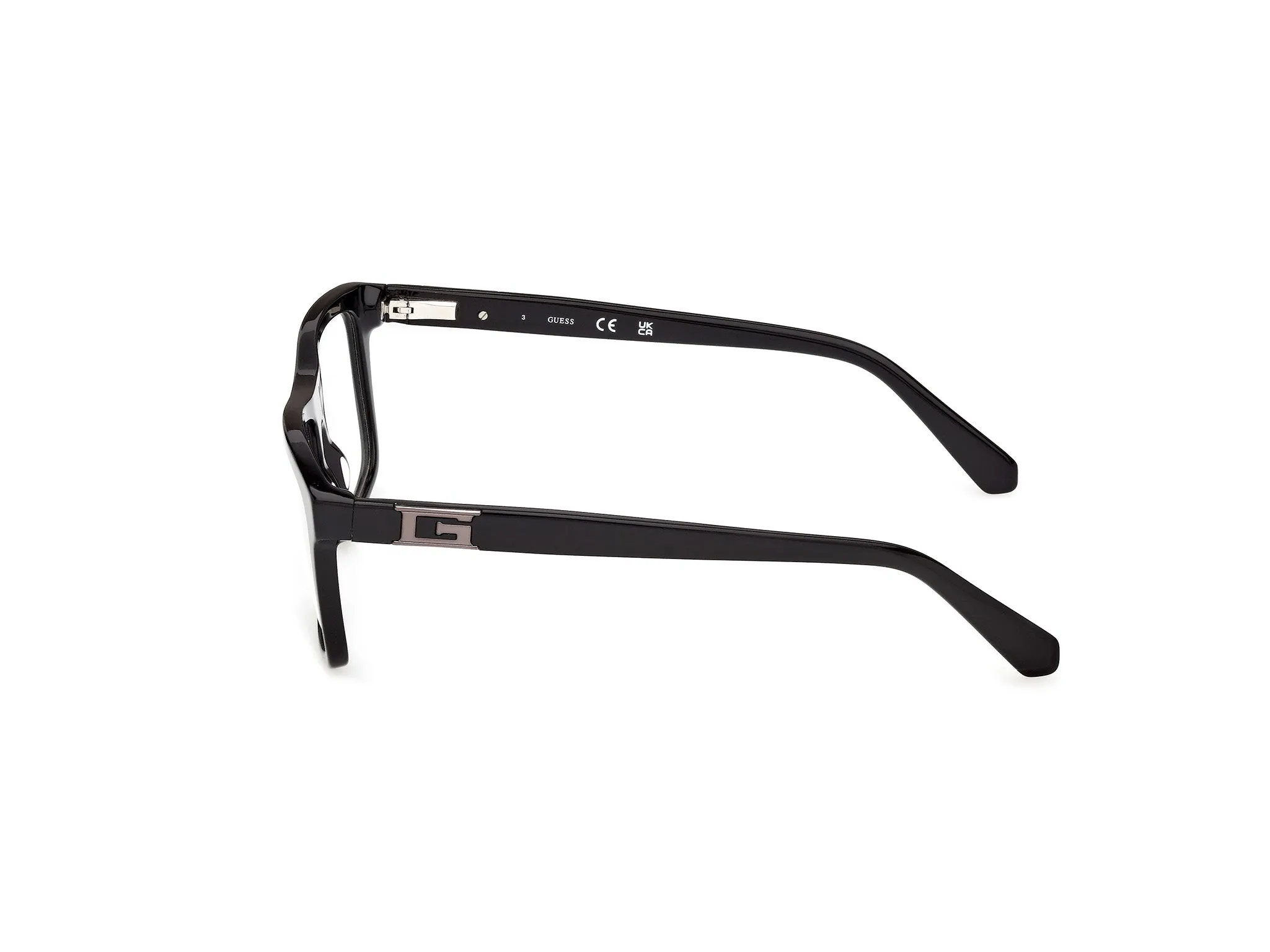 Guess GU50369 001 Montature da vista Acetato Nero Squadrata Normale - immagine 3
