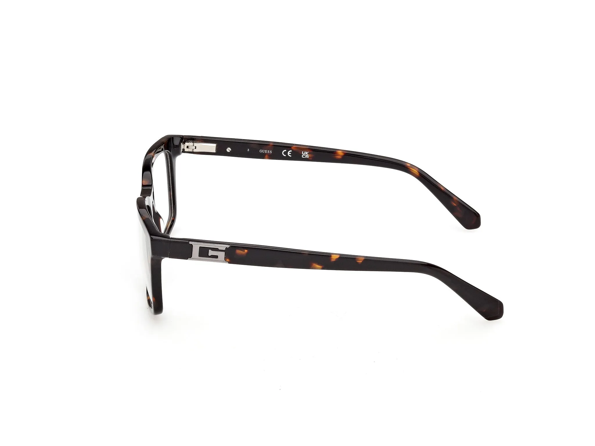 Guess GU50368 052 Montature da vista Acetato Havana Squadrata Normale - immagine 3